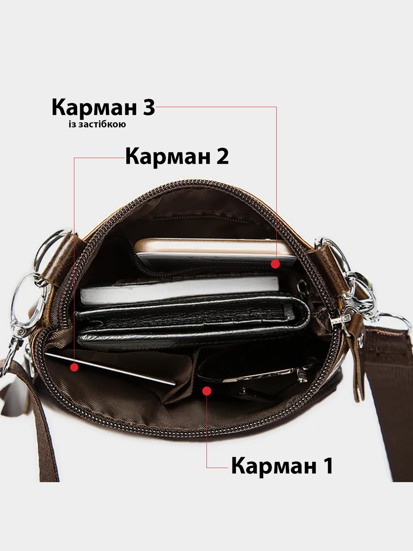 Мессенджер Vintage модель bag24_14608 Фото