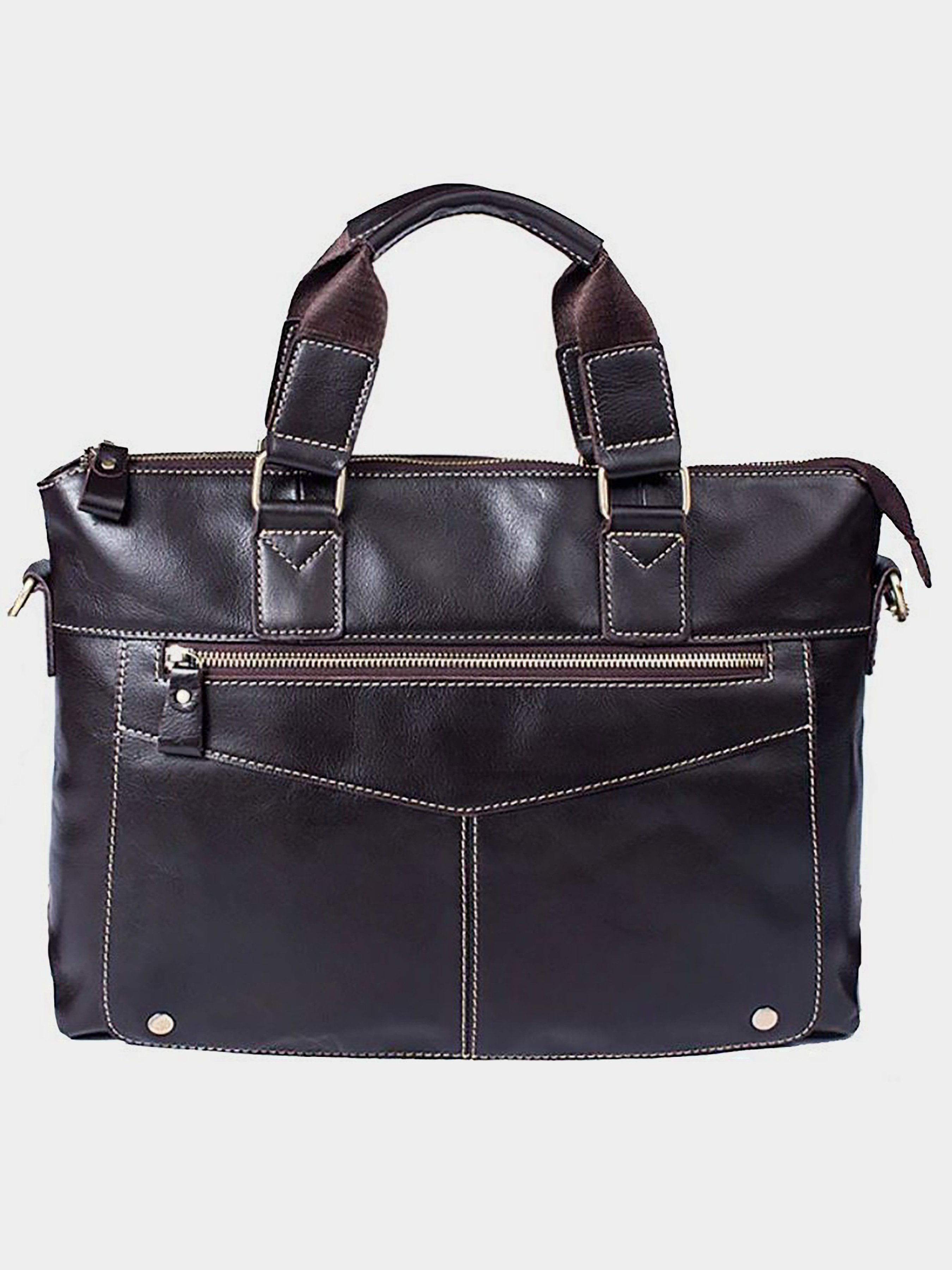 Vintage Сумка для ноутбука (bag24_14665) Чоловіче колір - Коричневий матеріал - Шкіра