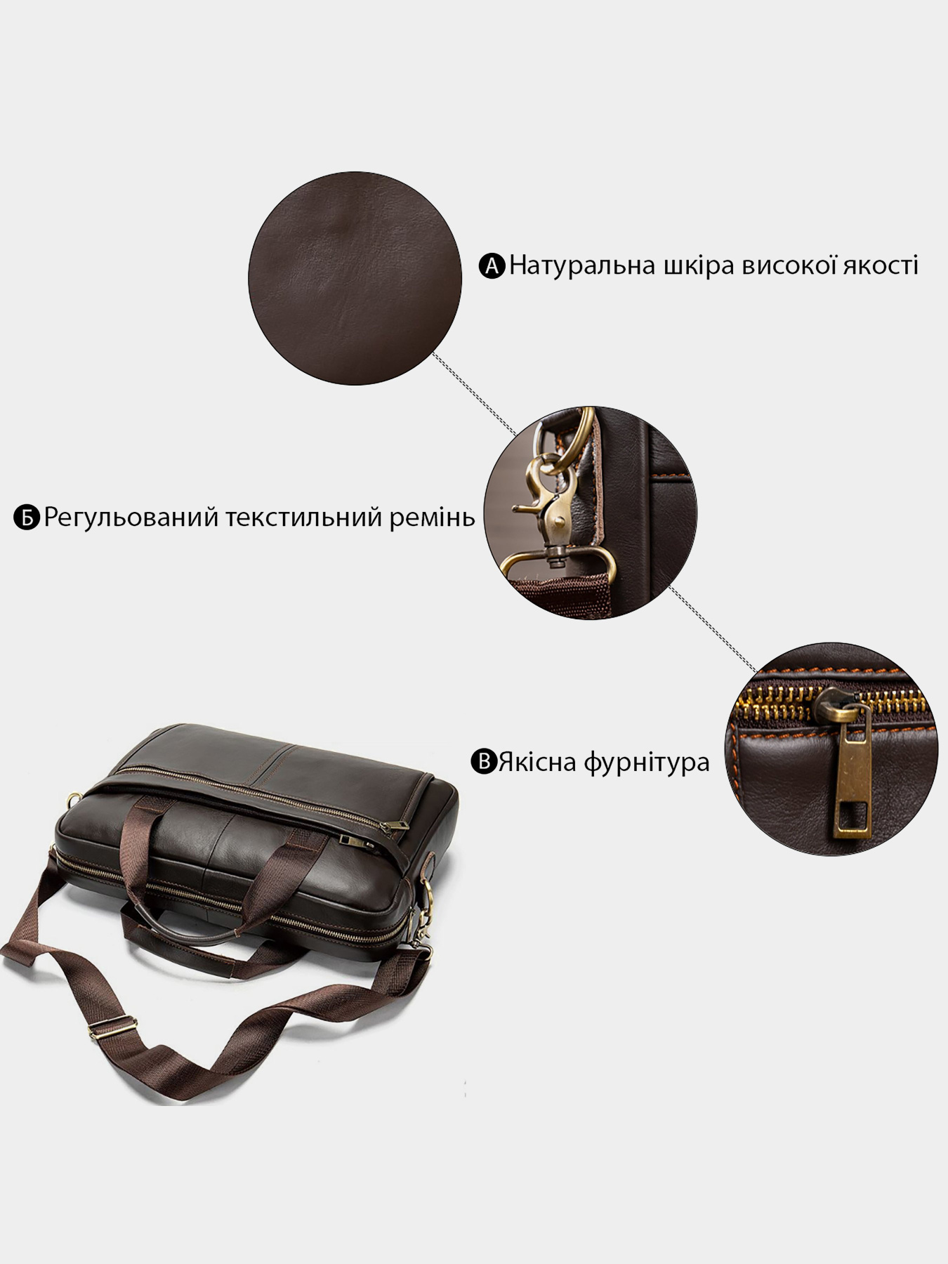 Сумка для ноутбука Vintage модель bag24_14670 Фото