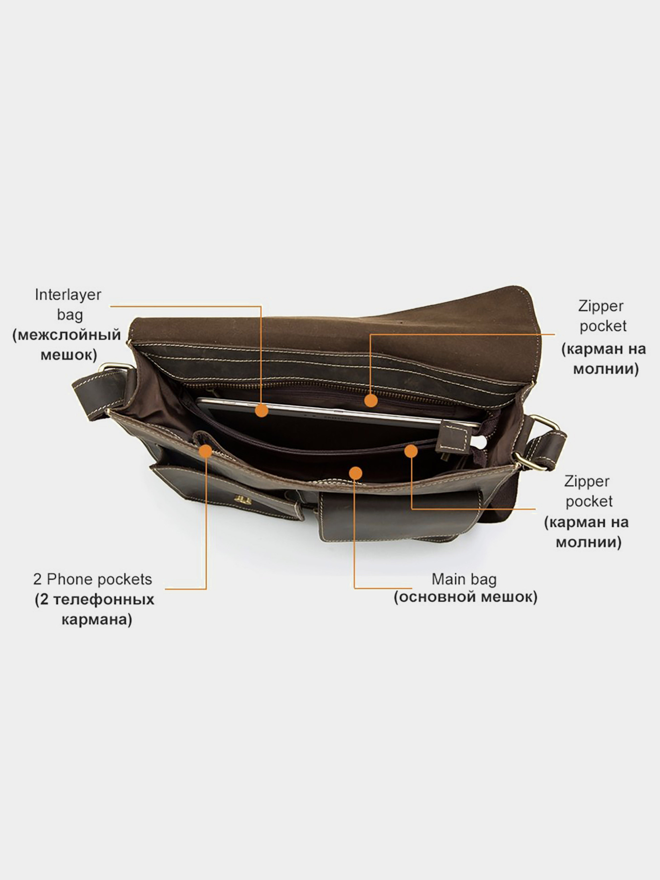 Портфель Vintage модель bag24_14697 Фото