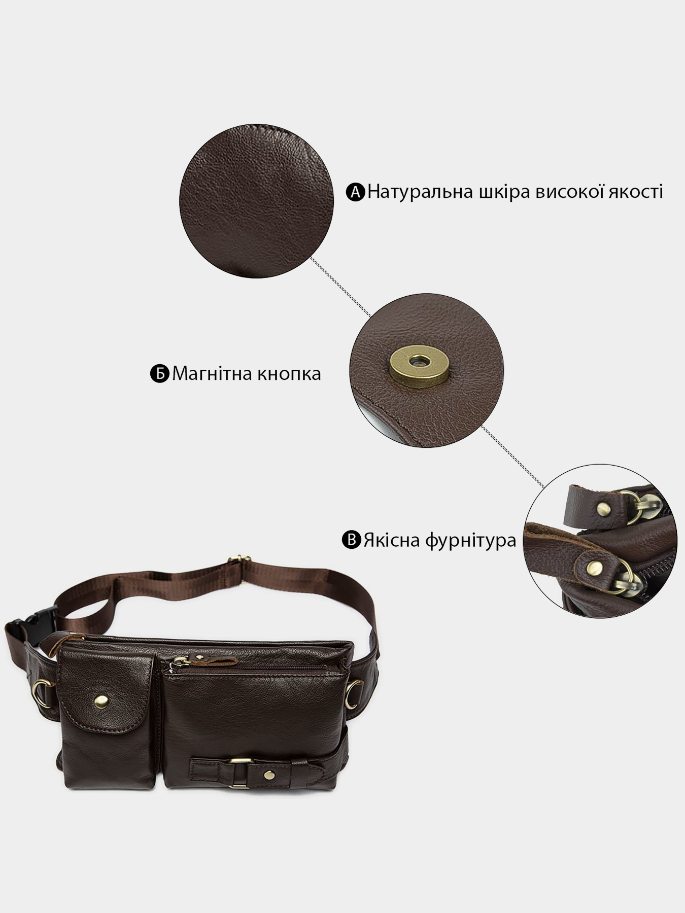 Поясная сумка Vintage модель bag24_14747 Фото