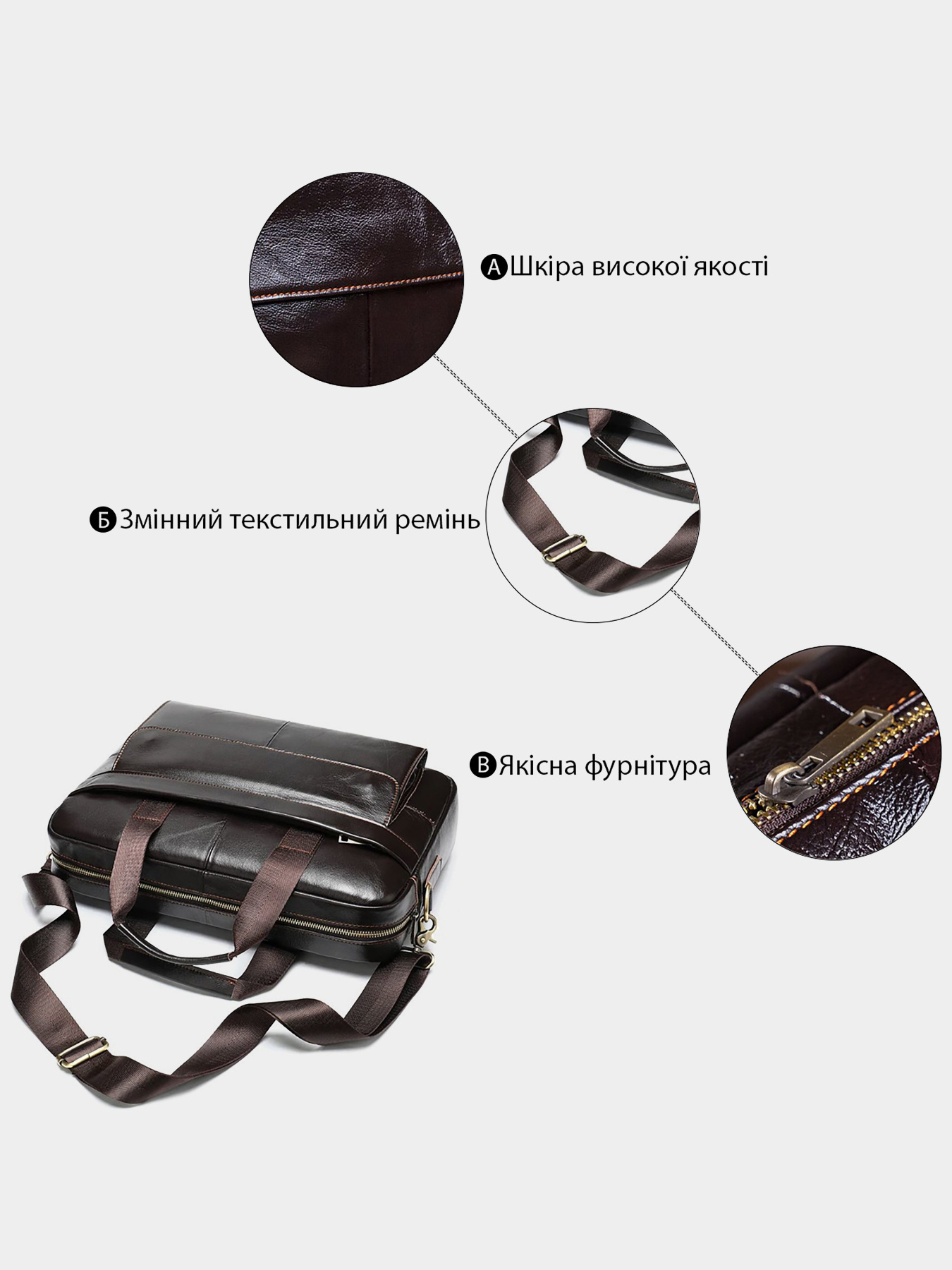 Сумка для ноутбука Vintage модель bag24_14750 Фото