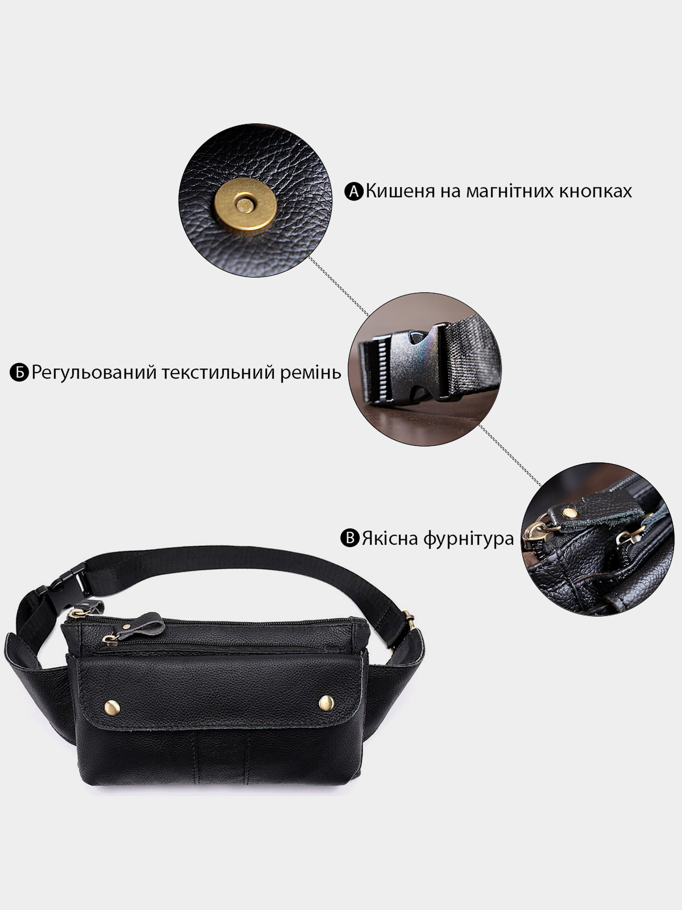 Поясная сумка Vintage модель bag24_14809 Фото