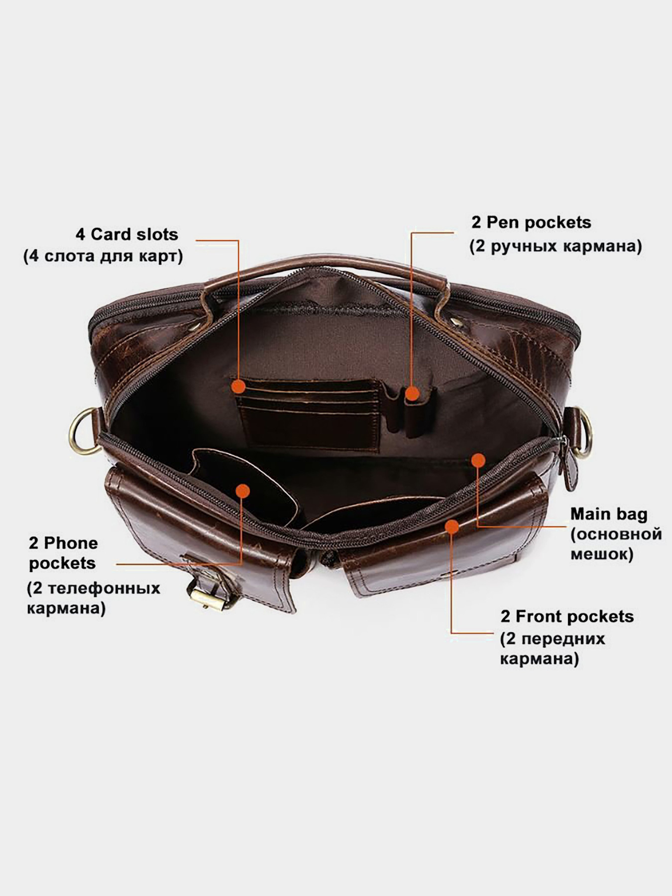 Мессенджер Vintage модель bag24_14819 Фото