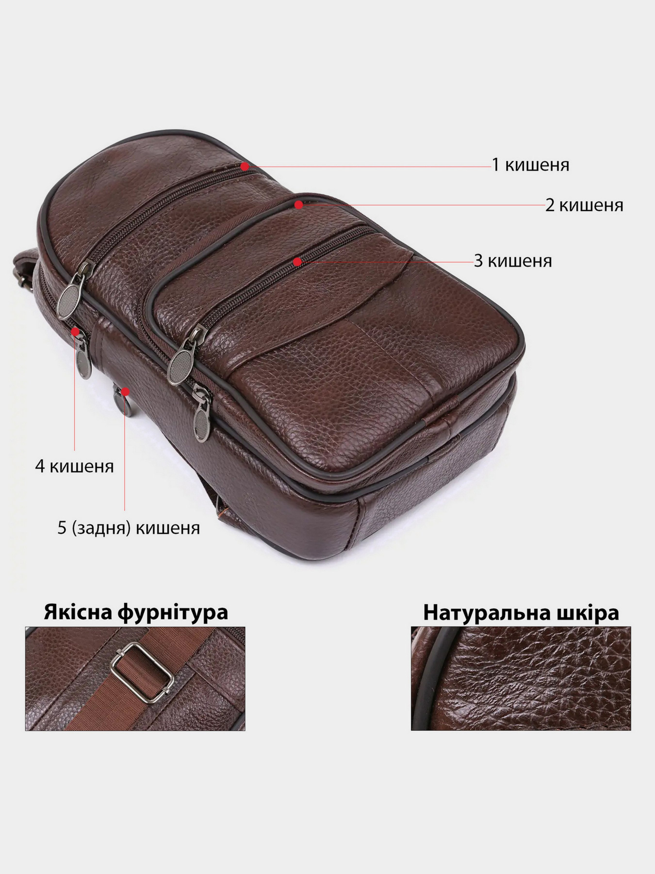 Кросс-боди Vintage модель bag24_14986 Фото