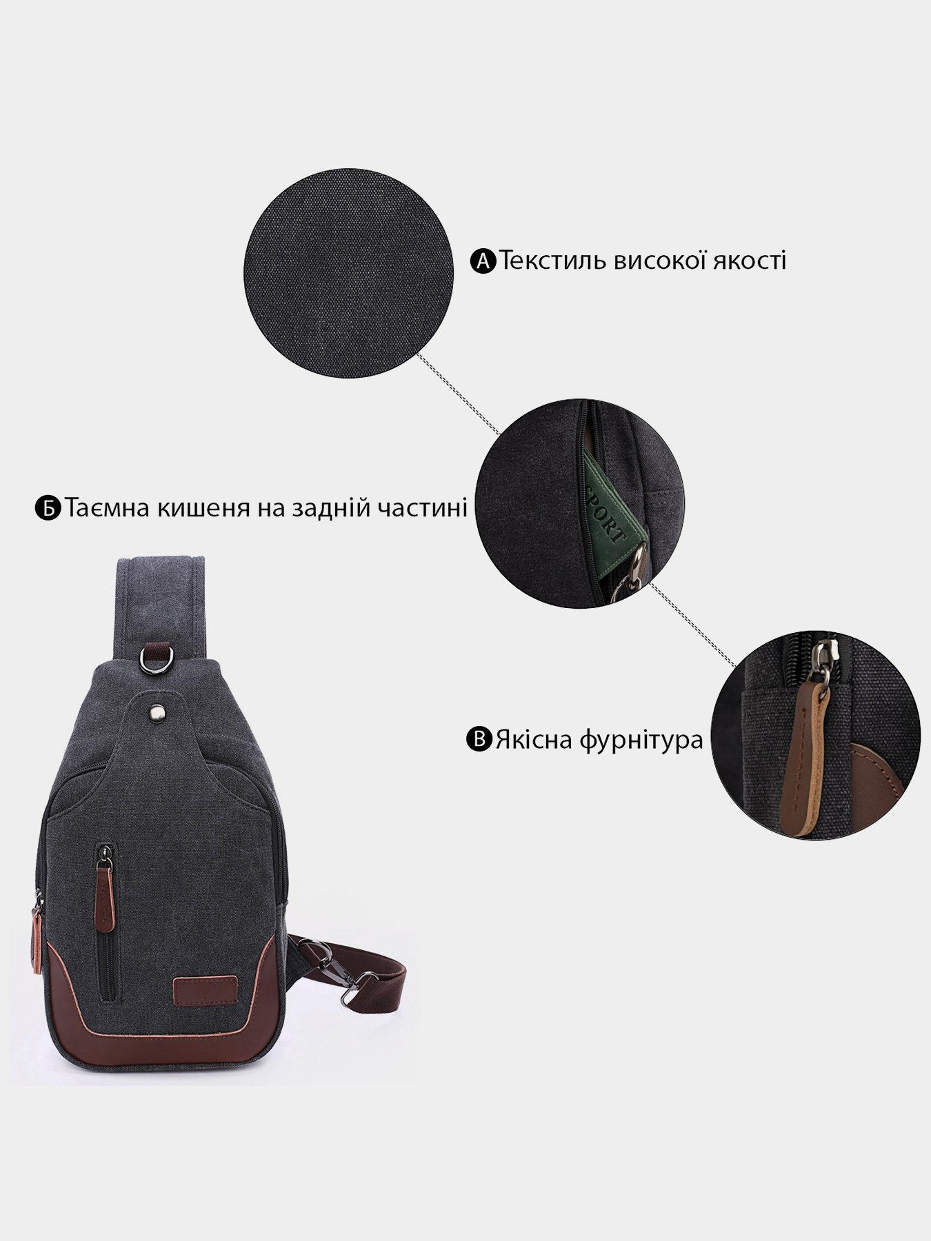 Кросс-боди Vintage модель bag24_20077 Фото