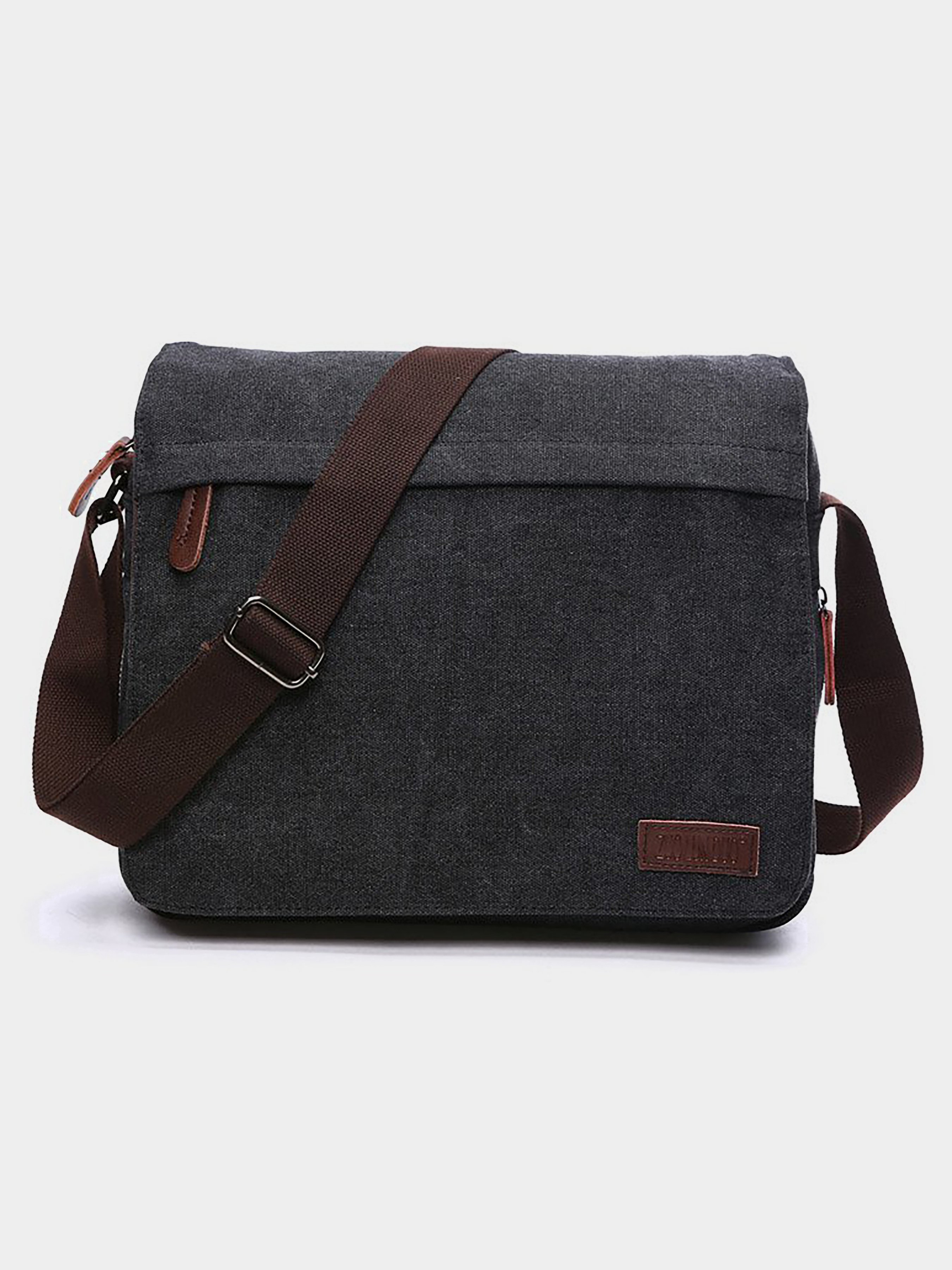 Vintage Сумка для ноутбука (bag24_20088) Чоловіче колір - Чорний матеріал - Текстиль