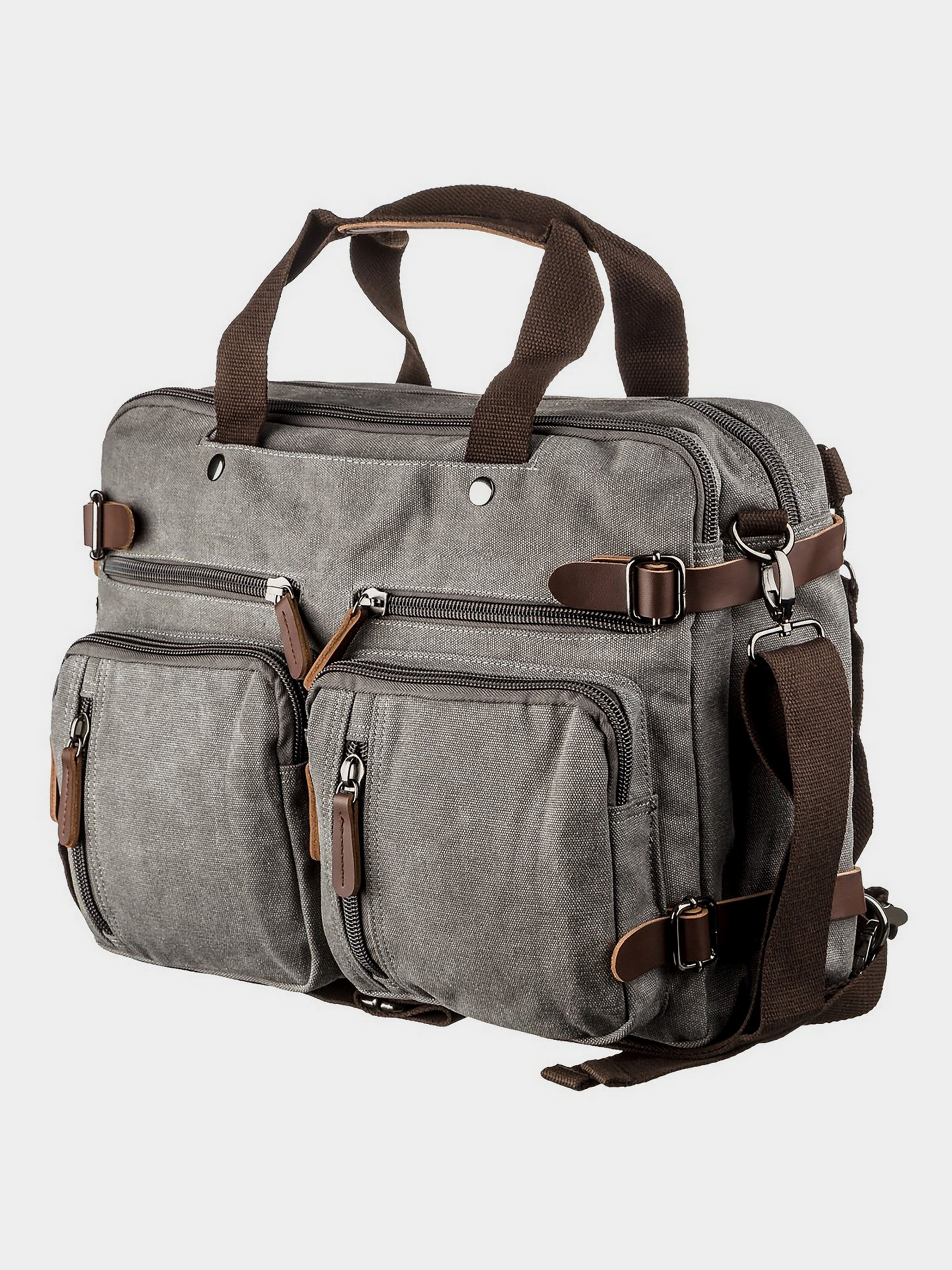 Vintage Дорожня сумка (bag24_20151) Унісекс колір - Сірий матеріал - Текстиль Vintage - купити в Україні