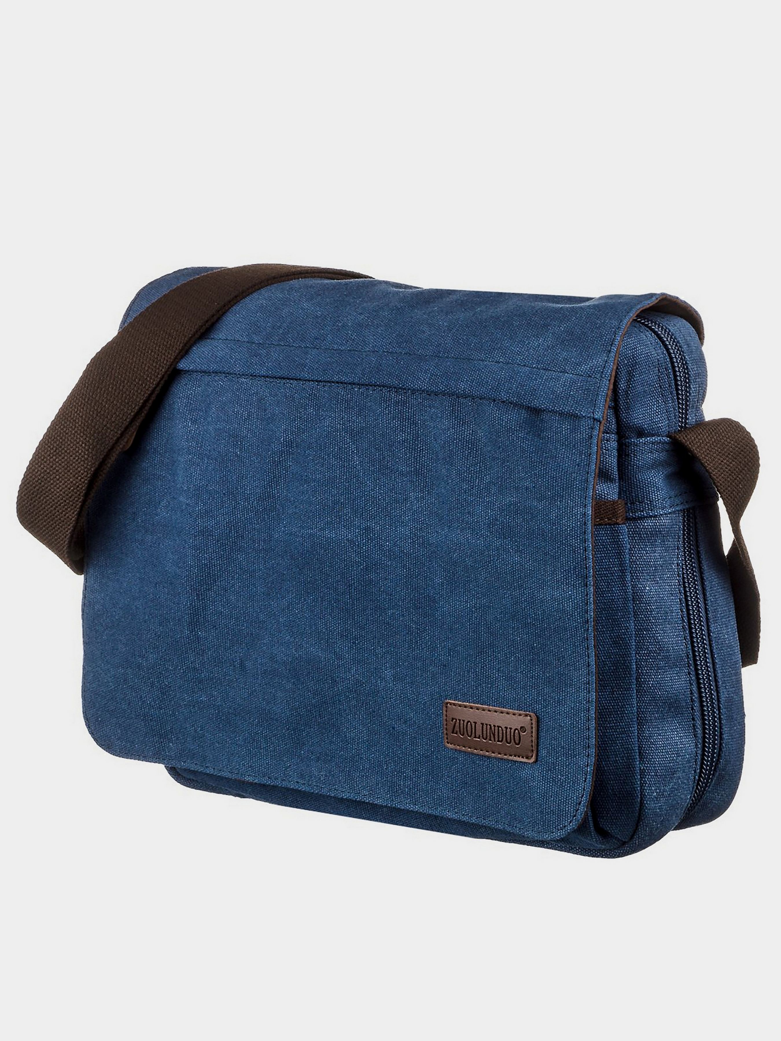 Vintage Сумка для ноутбука (bag24_20189) Унісекс колір - Синій матеріал - Текстиль