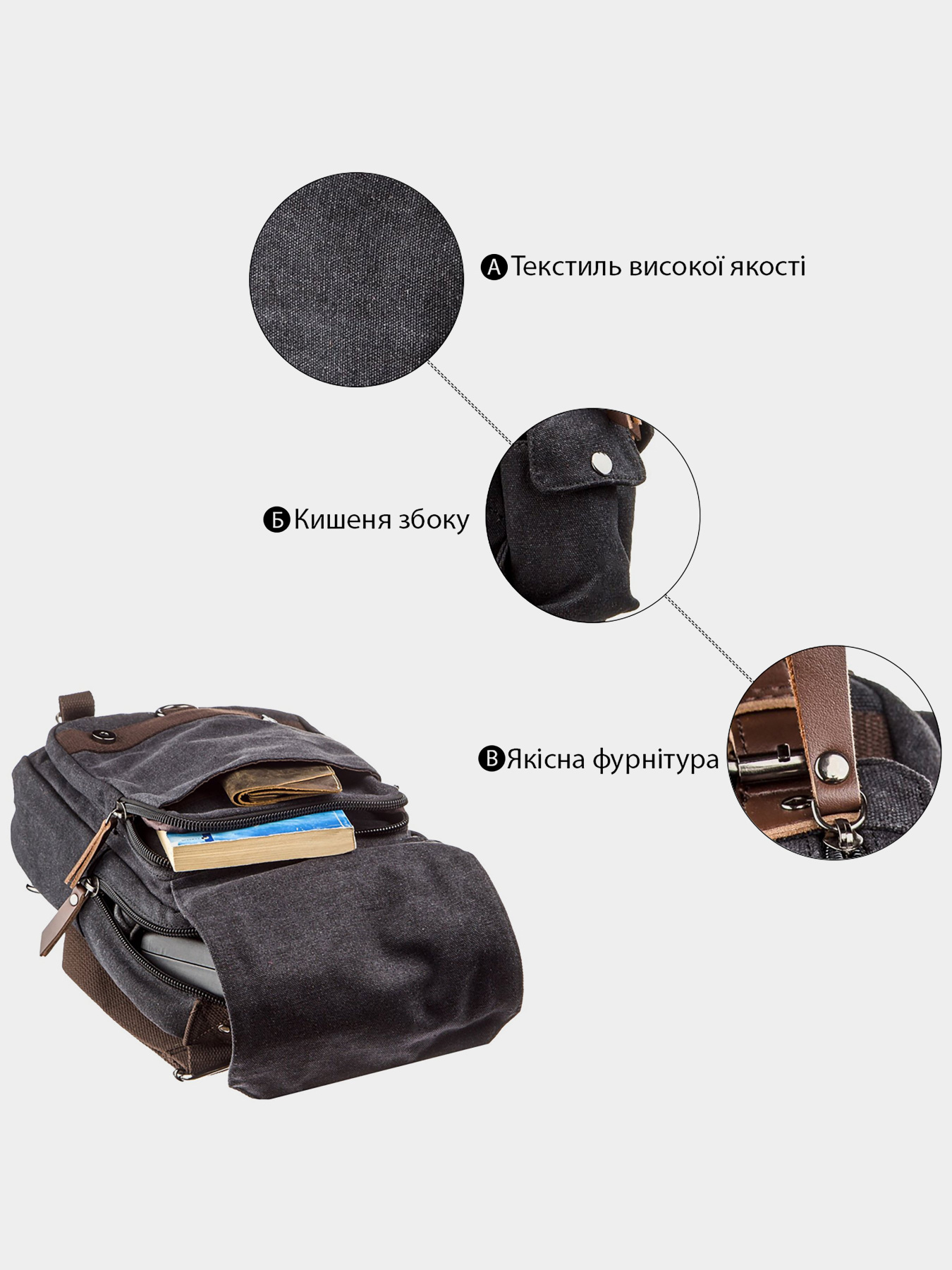 Мессенджер Vintage модель bag24_20143 Фото