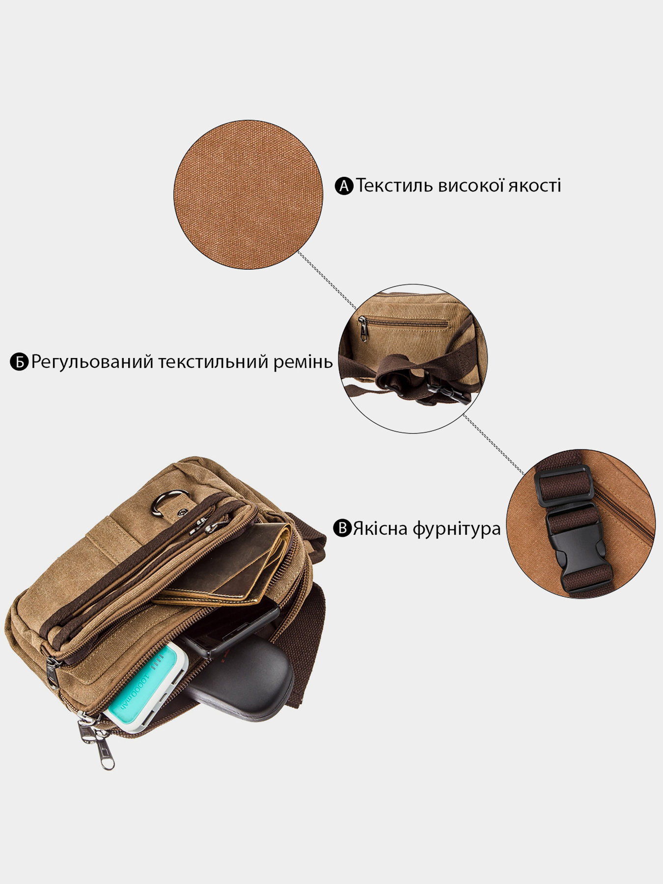 Поясная сумка Vintage модель bag24_20160 Фото