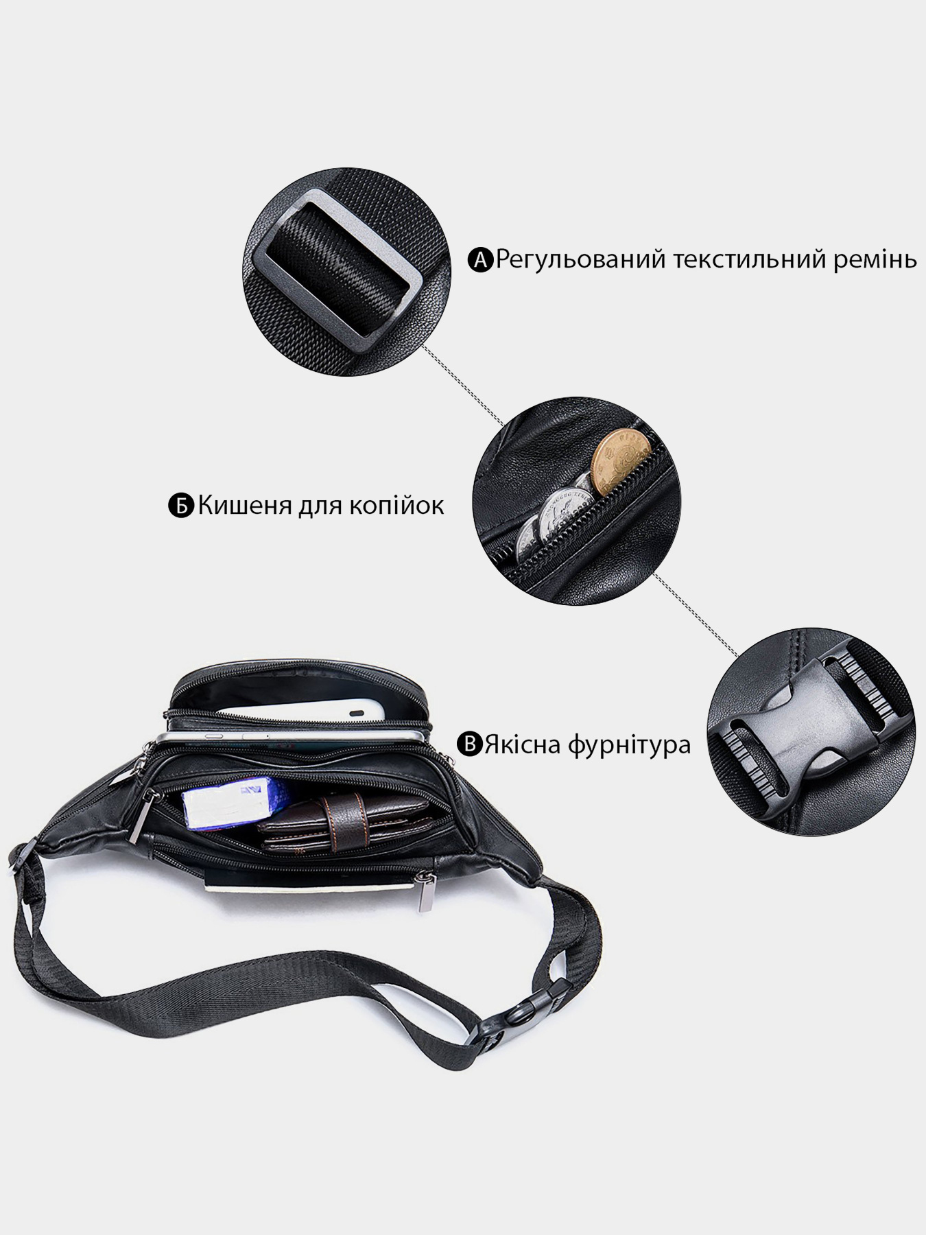 Поясная сумка Vintage модель bag24_20205 Фото