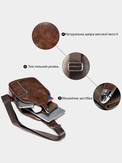 Кросс-боди Vintage модель bag24_20340 — фото 4 - INTERTOP