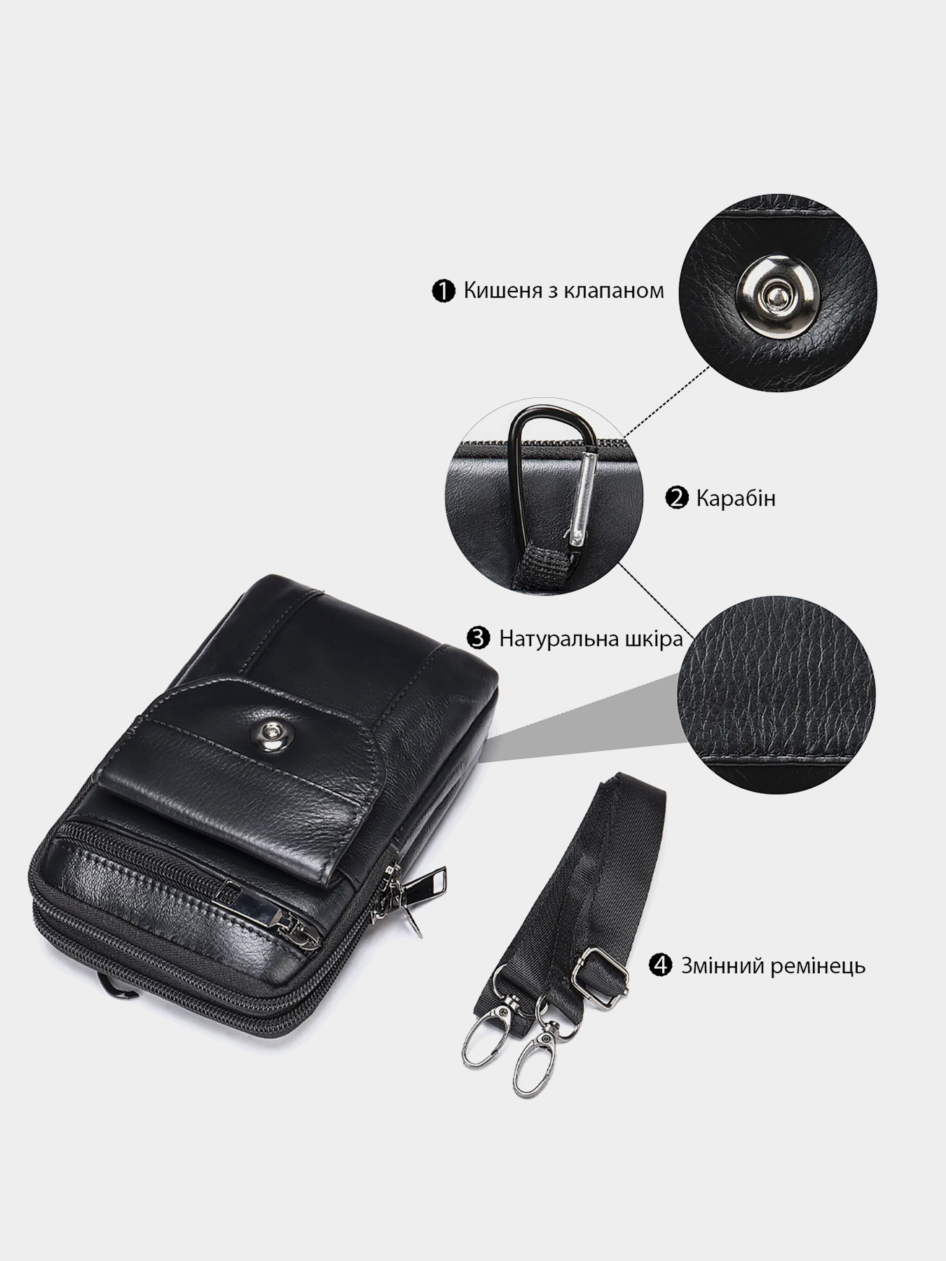 Поясна сумка Vintage модель bag24_20358 Фото