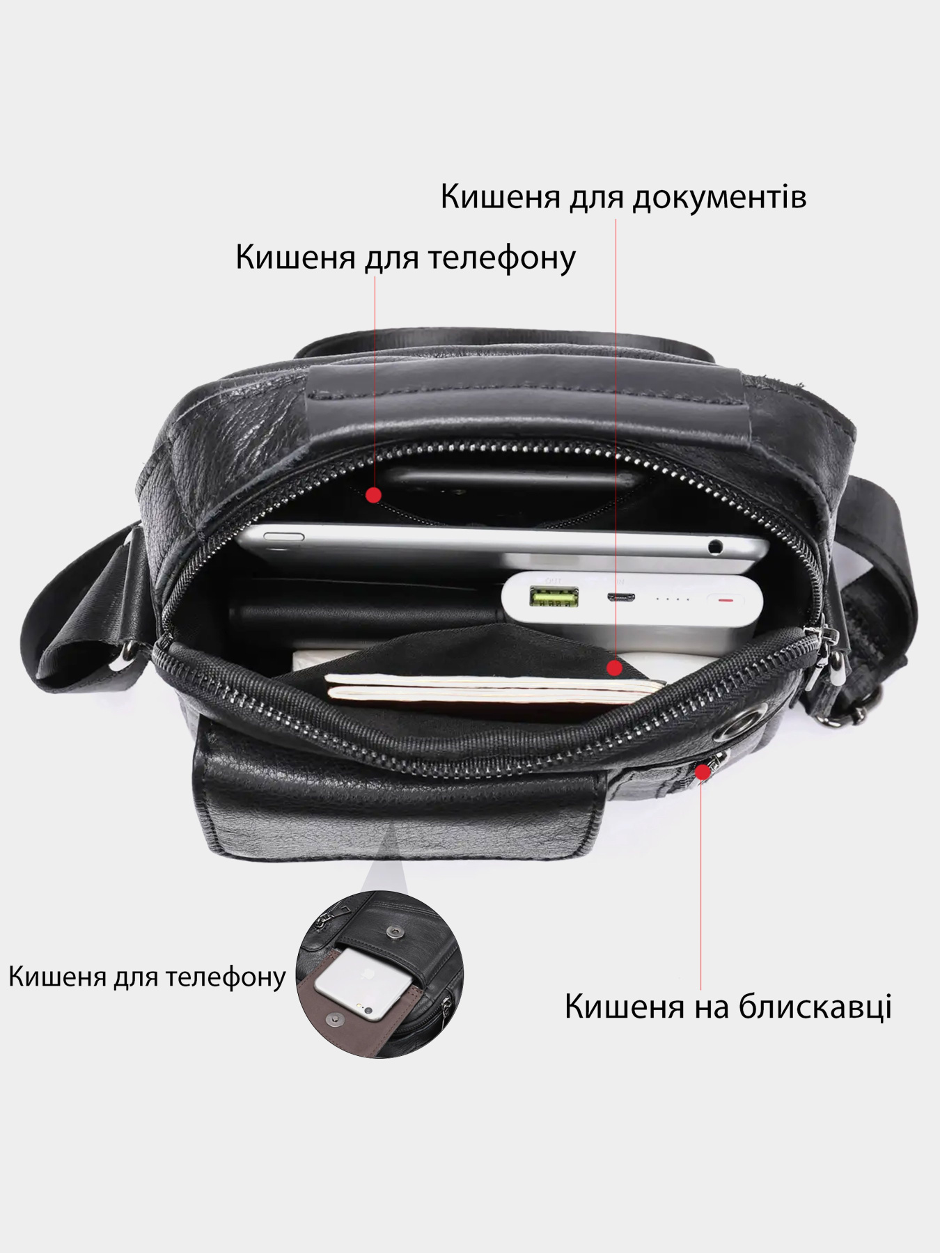 Мессенджер Vintage модель bag24_20366 Фото