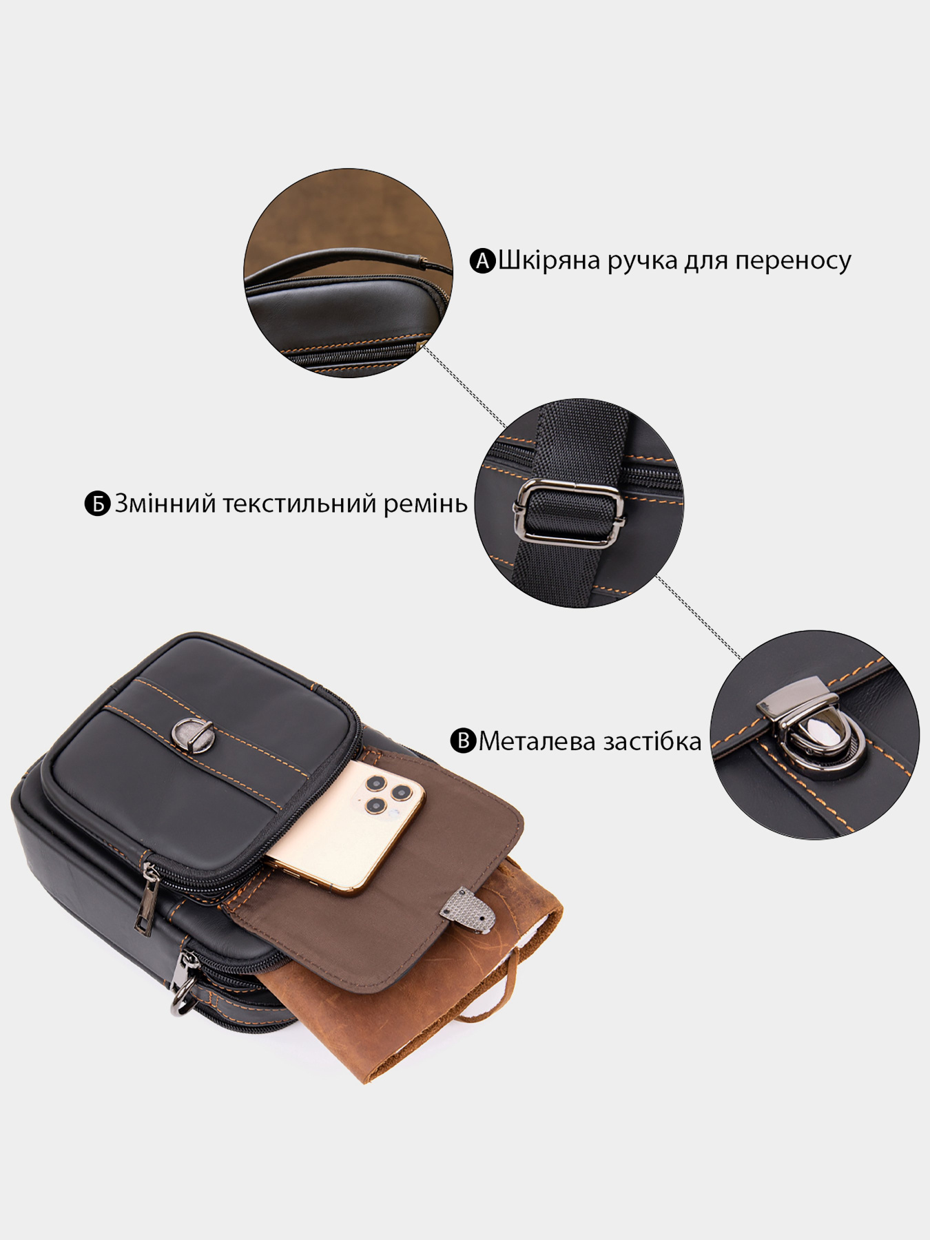 Кросс-боди Vintage модель bag24_20395 Фото