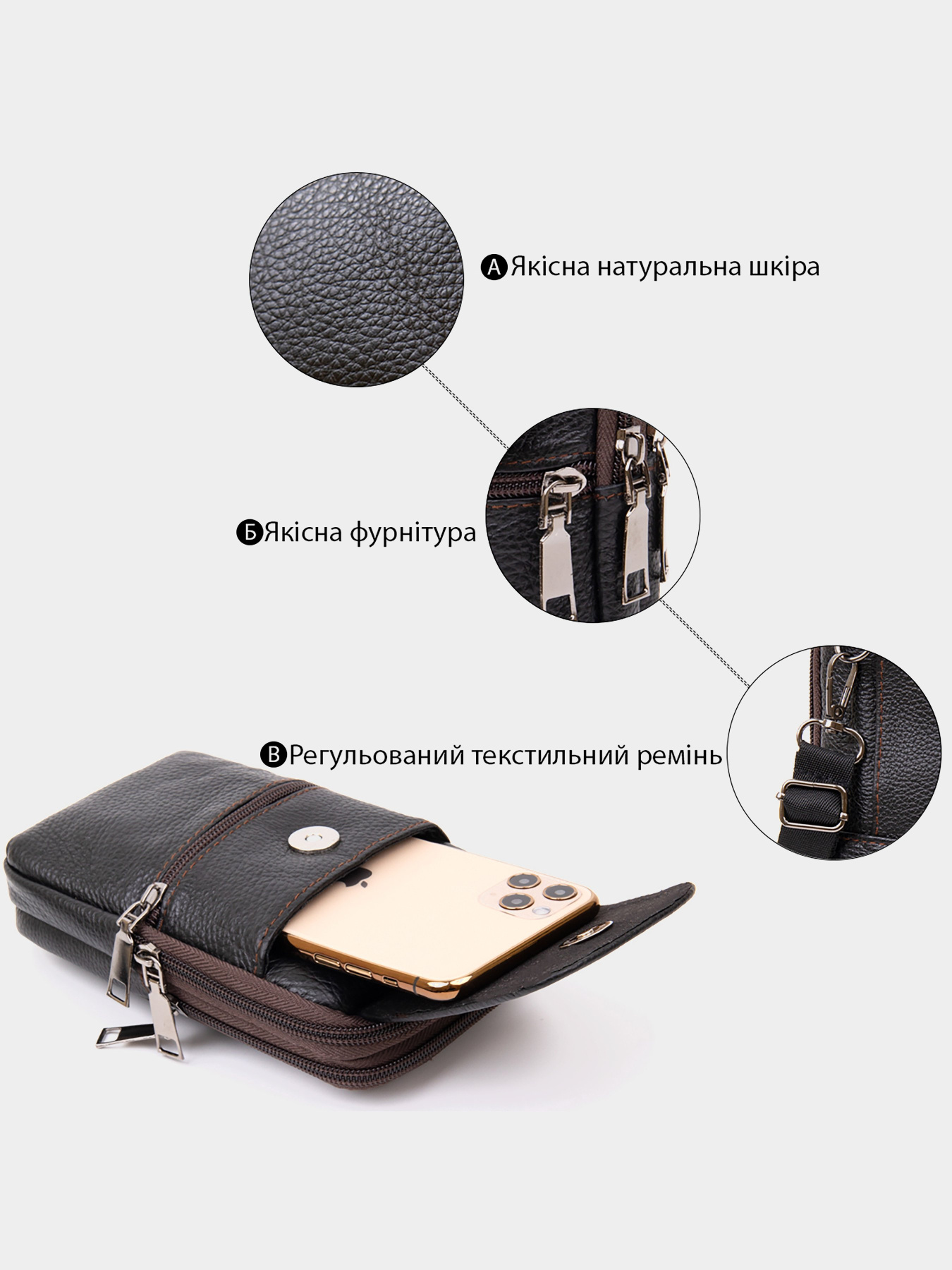 Поясная сумка Vintage модель bag24_20427 Фото