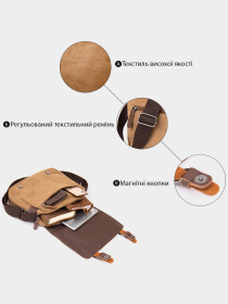 Мессенджер Vintage модель bag24_20607 Фото