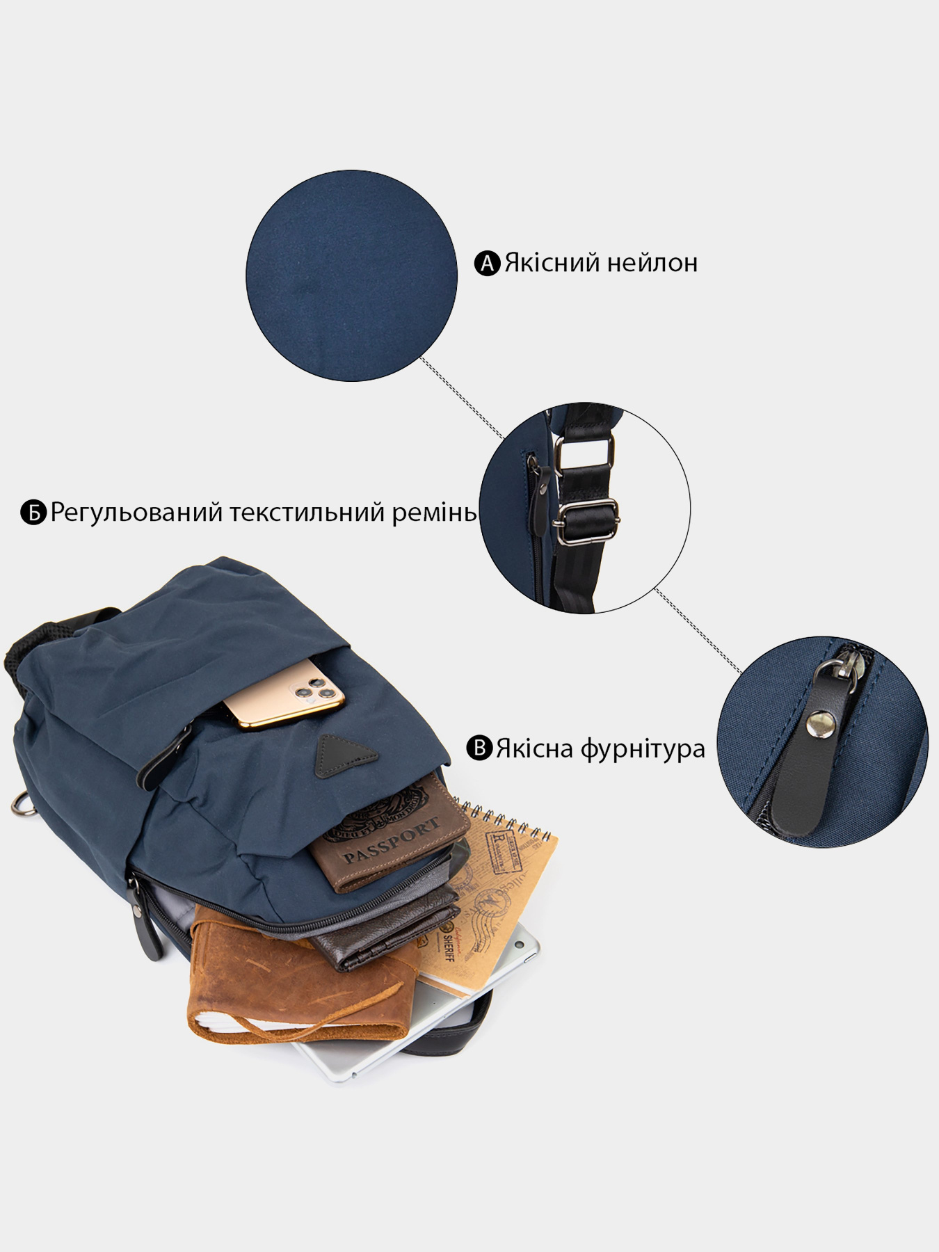 Крос-боді Vintage модель bag24_20633 Фото