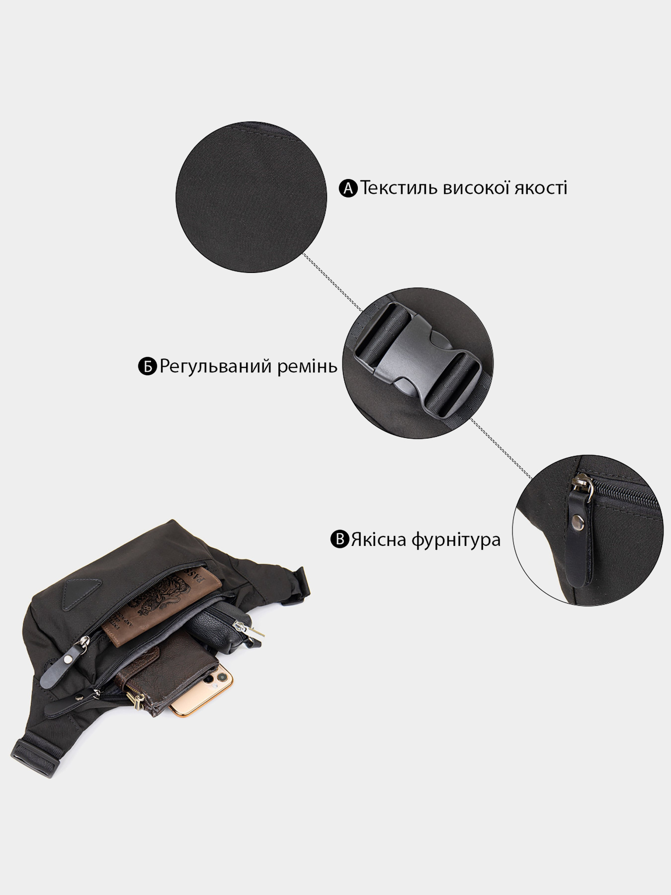 Поясная сумка Vintage модель bag24_20635 Фото