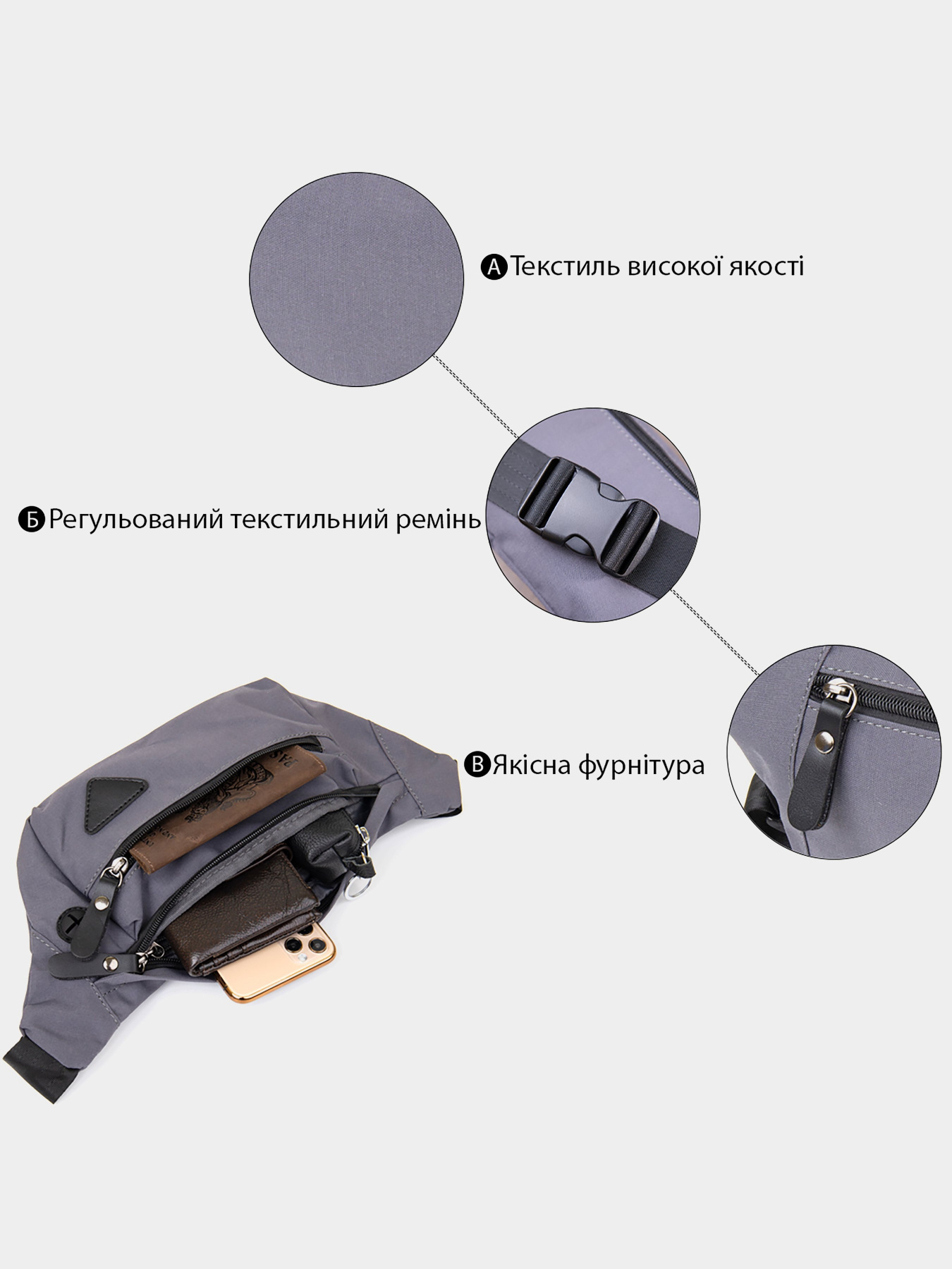 Поясна сумка Vintage модель bag24_20638 Фото