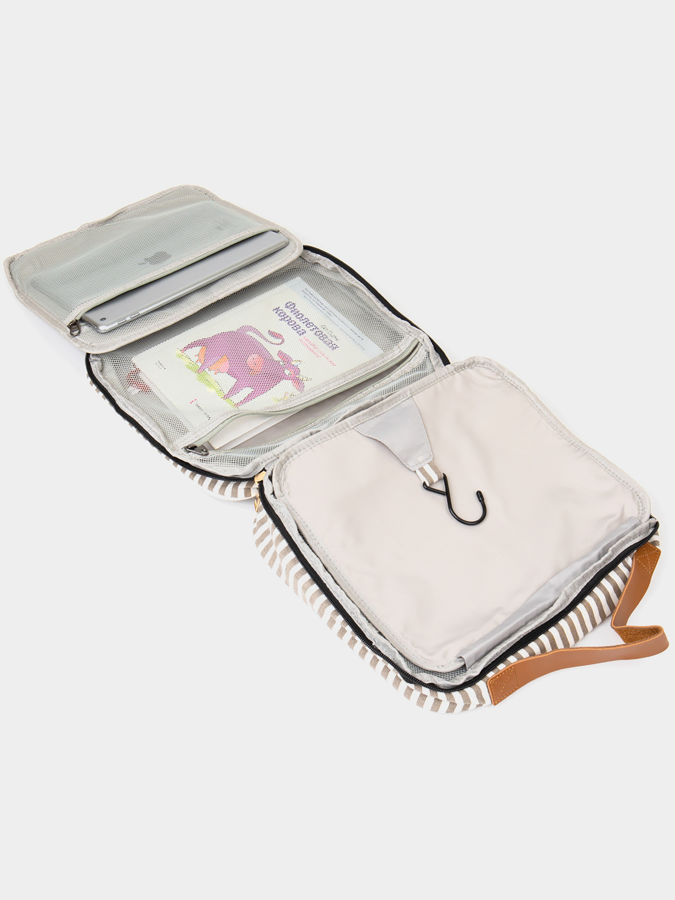 Сумка органайзер для подорожей текстильна Vintage Біла Vintage модель bag24_20650 Фото