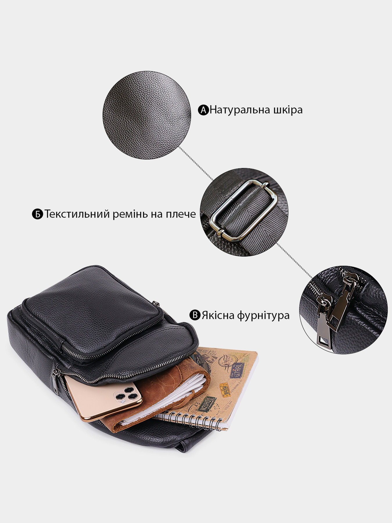 Кросс-боди Vintage модель bag24_20202 Фото