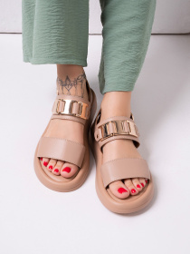 Сандалии ISSA Plus модель OB2-500_бежевый Фото