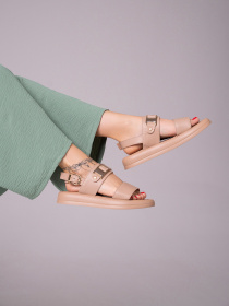 Сандалії ISSA Plus модель OB2-500_бежевый Сандалії ISSA Plus модель OB2-500_бежевый Фото