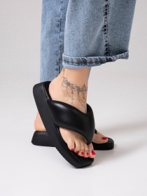 Вьетнамки ISSA Plus модель OB2-498_черный Фото