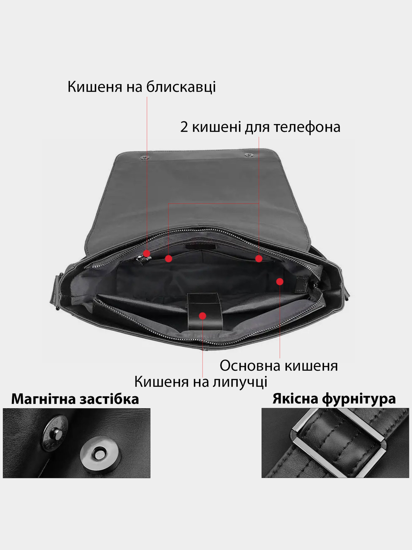 Мессенджер Vintage модель bag24_20435 Фото