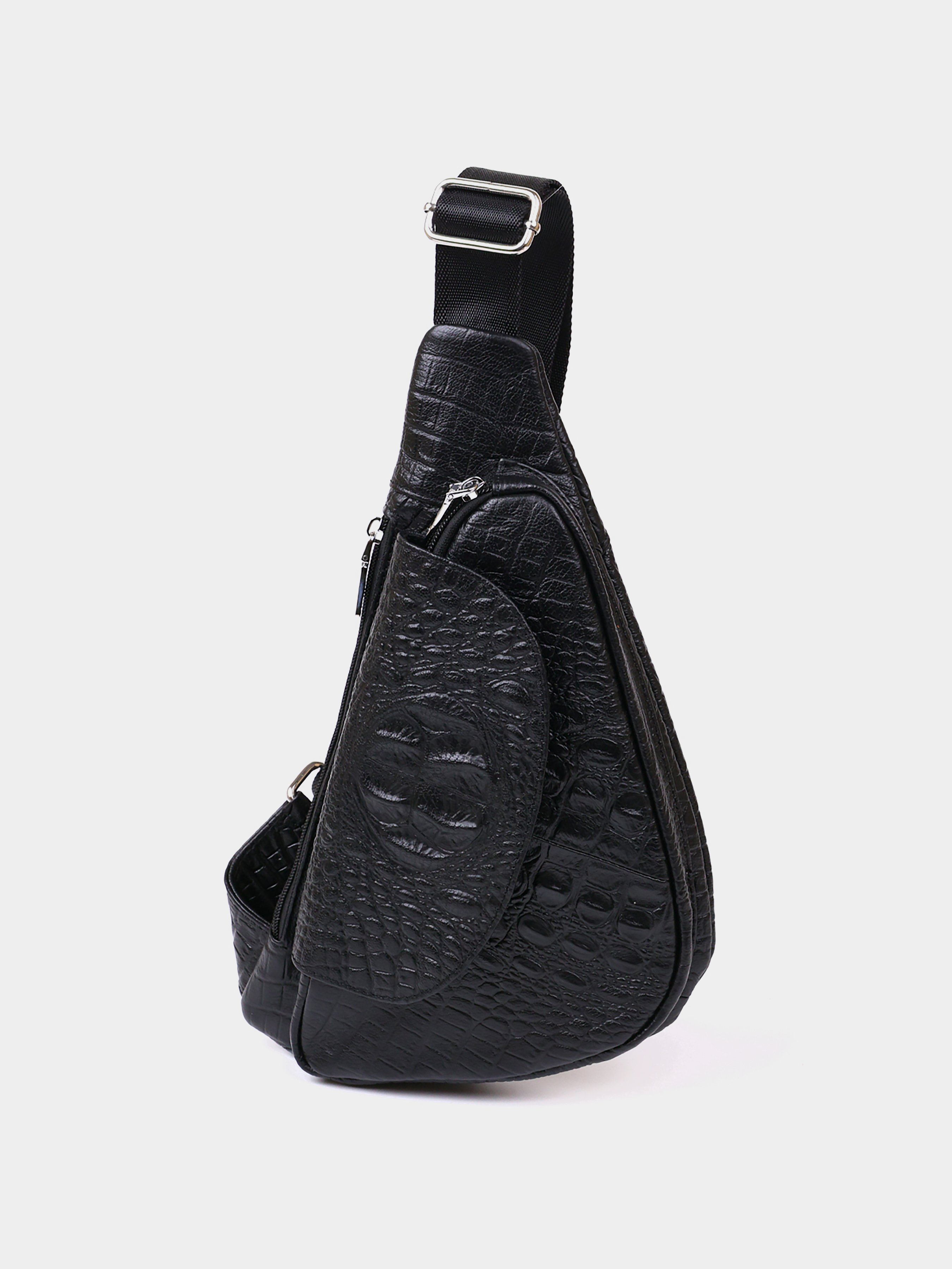 Vintage Крос-боді (bag24_20489) Чоловіче колір - Чорний матеріал - Шкіра