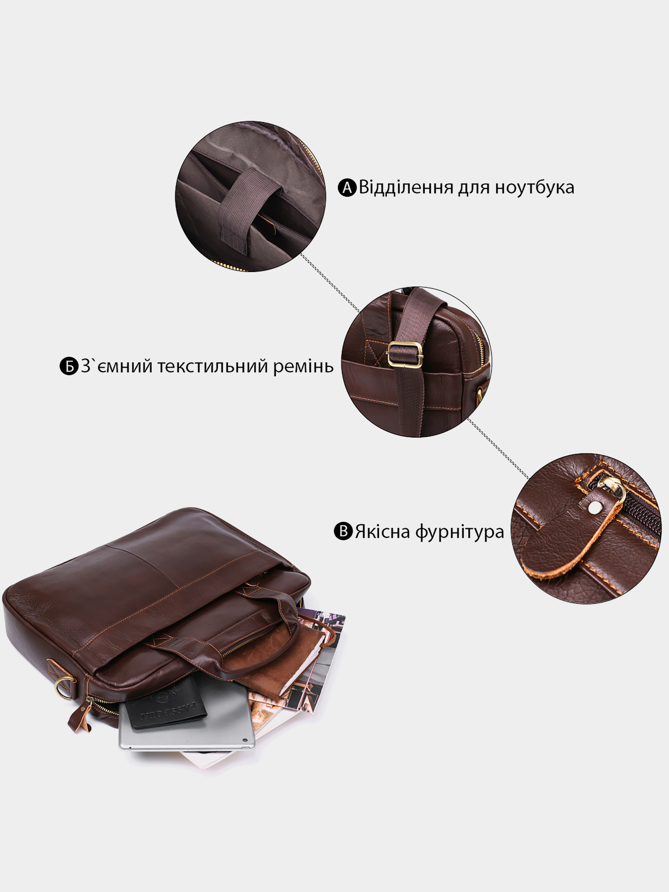 Сумка для ноутбука Vintage модель bag24_20681 Фото