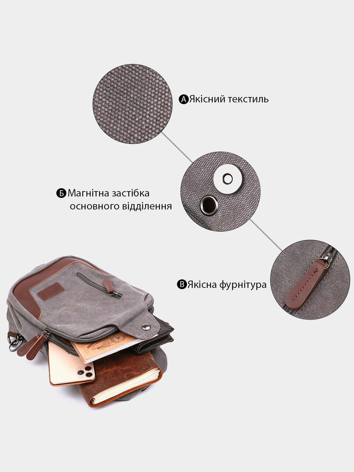 Кросс-боди Vintage модель bag24_20388 Фото