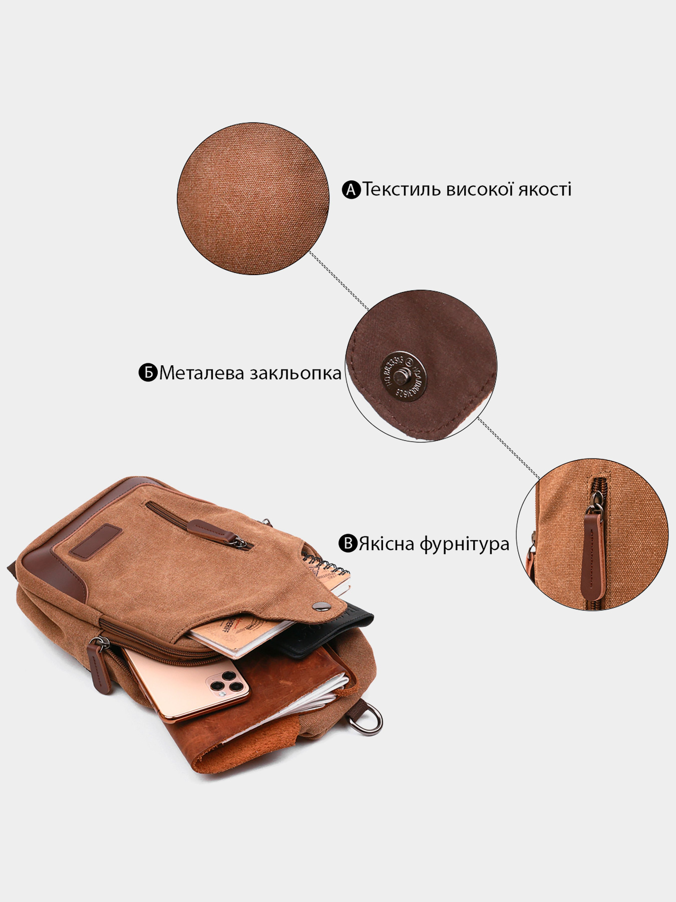 Кросс-боди Vintage модель bag24_20389 Фото