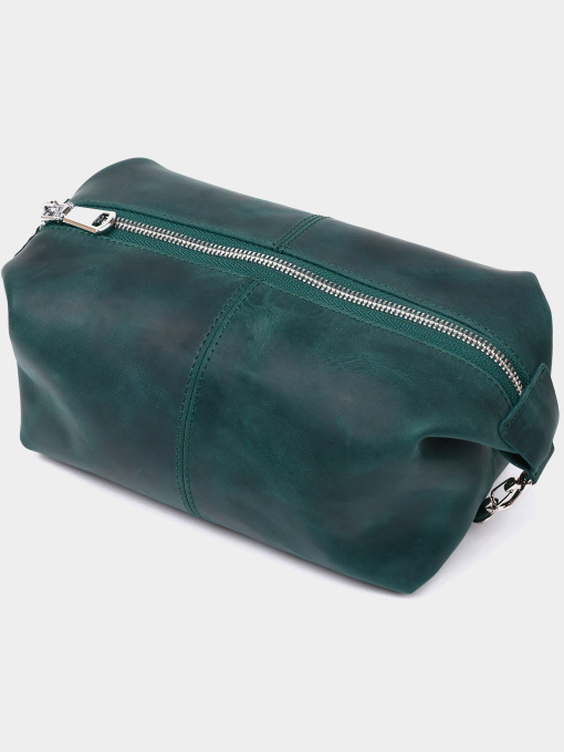 Кожаный матовый органайзер Shvigel Зеленый Shvigel модель bag24_16399 Фото