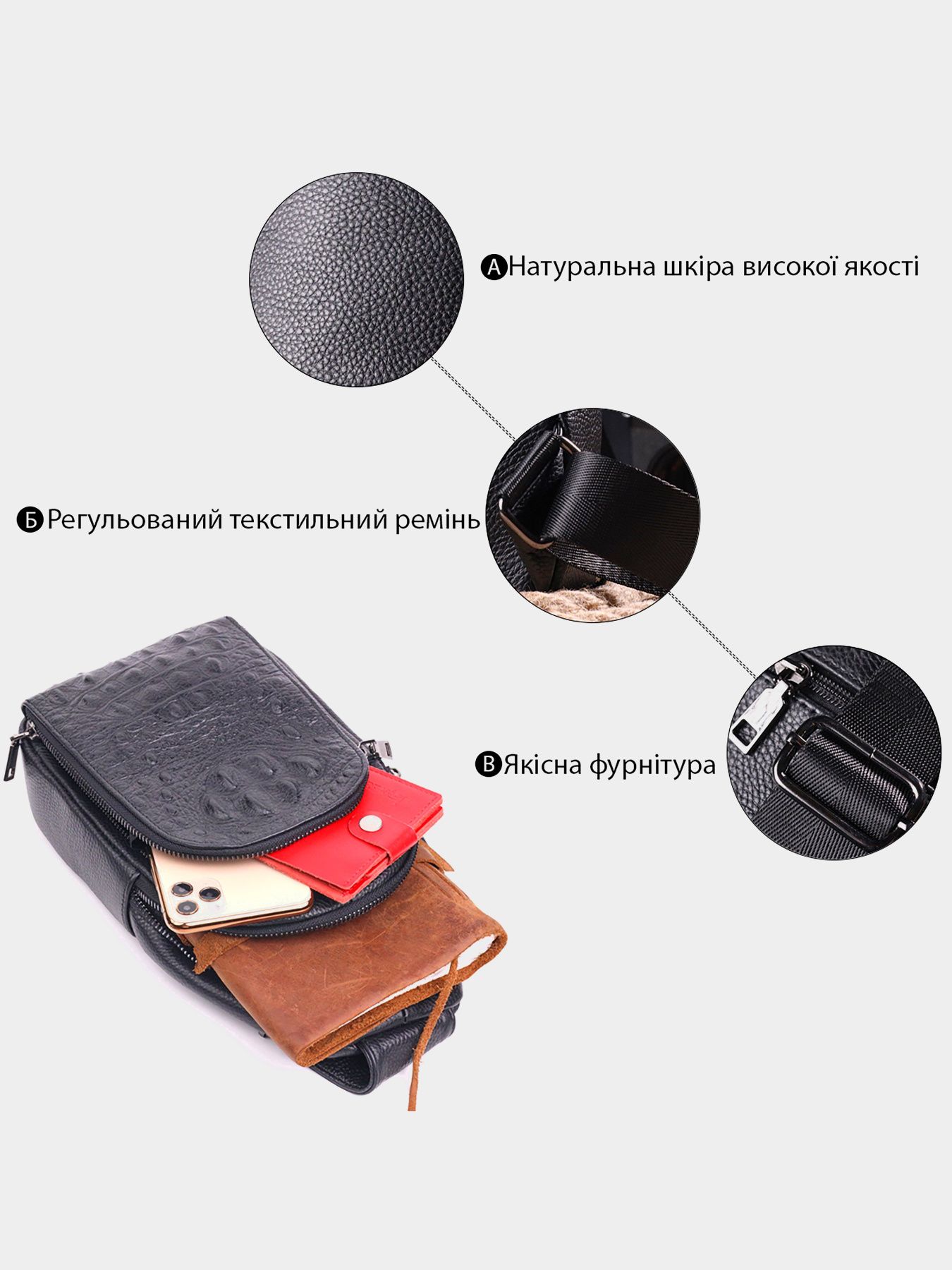 Крос-боді Vintage модель bag24_21400 Фото