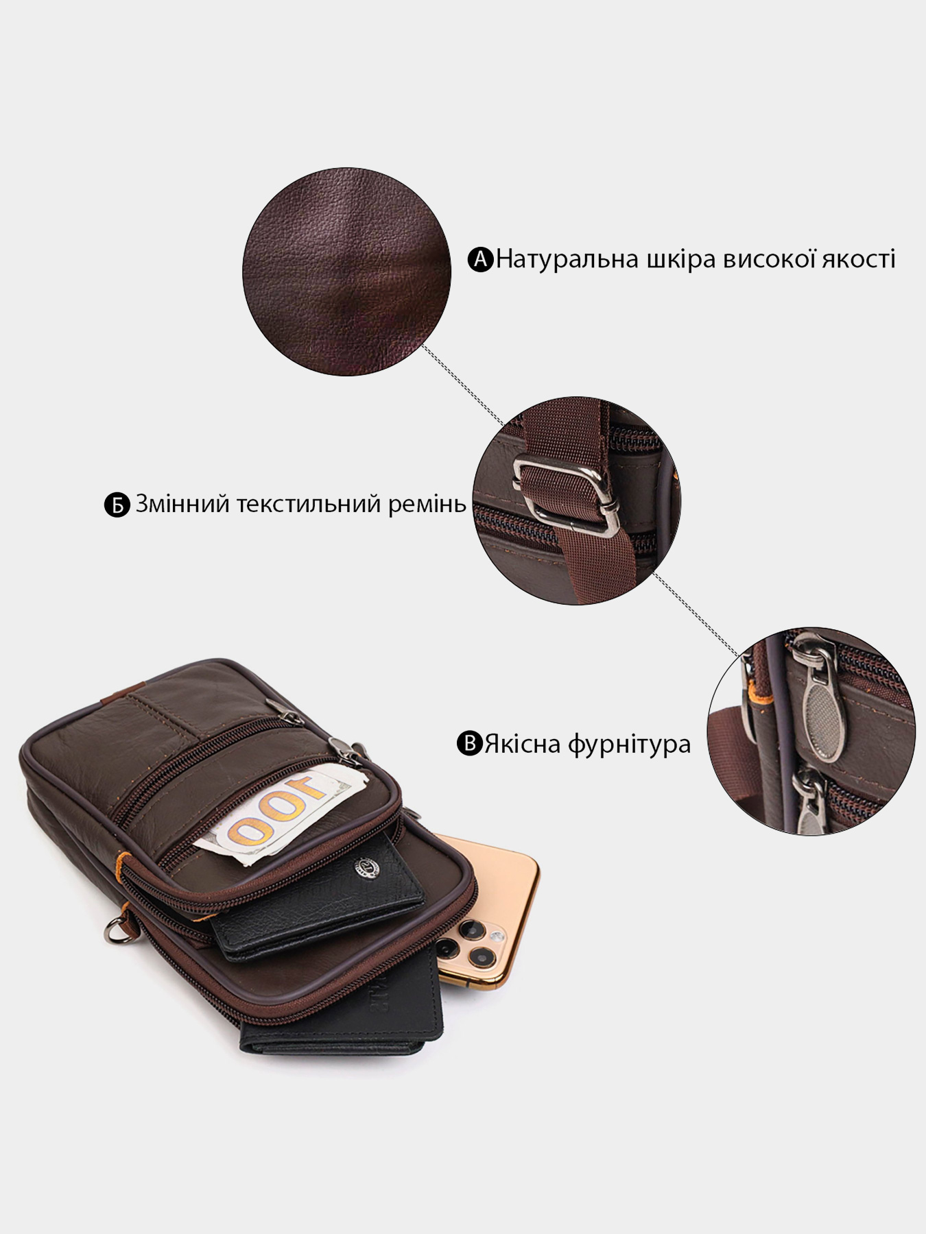 Поясная сумка Vintage модель bag24_21482 Фото