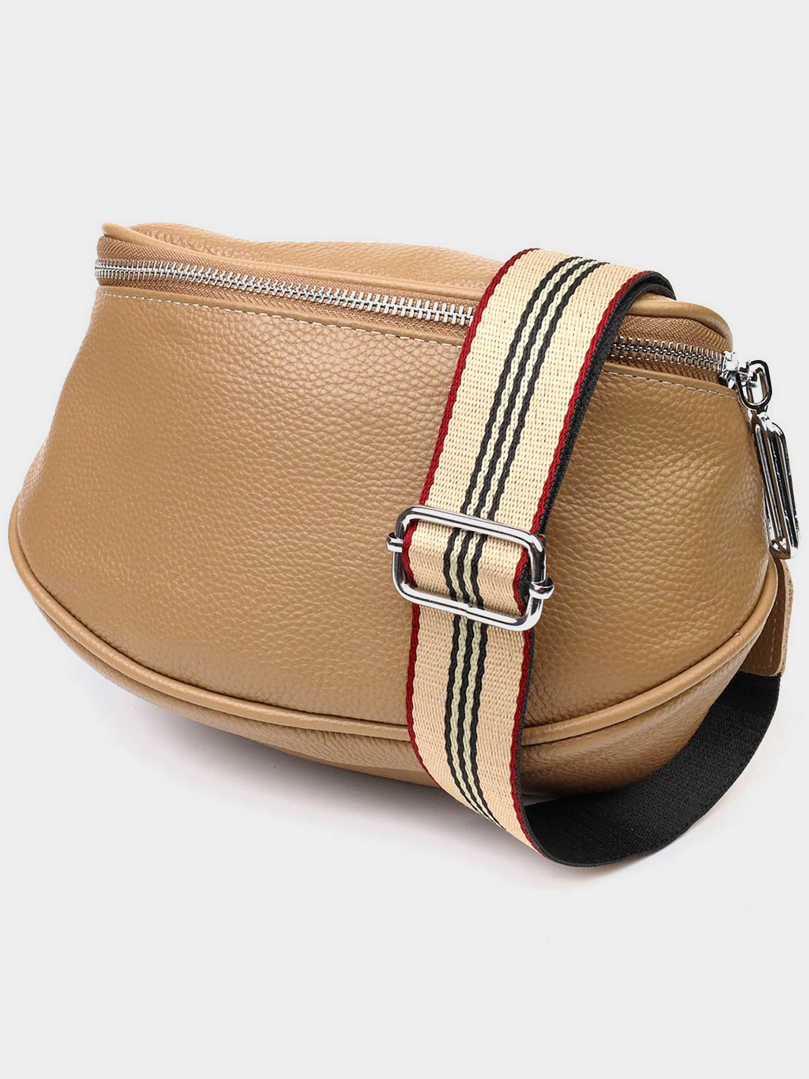Vintage Крос-боді (bag24_22111) Жіноче колір - Бежевий матеріал - Шкіра