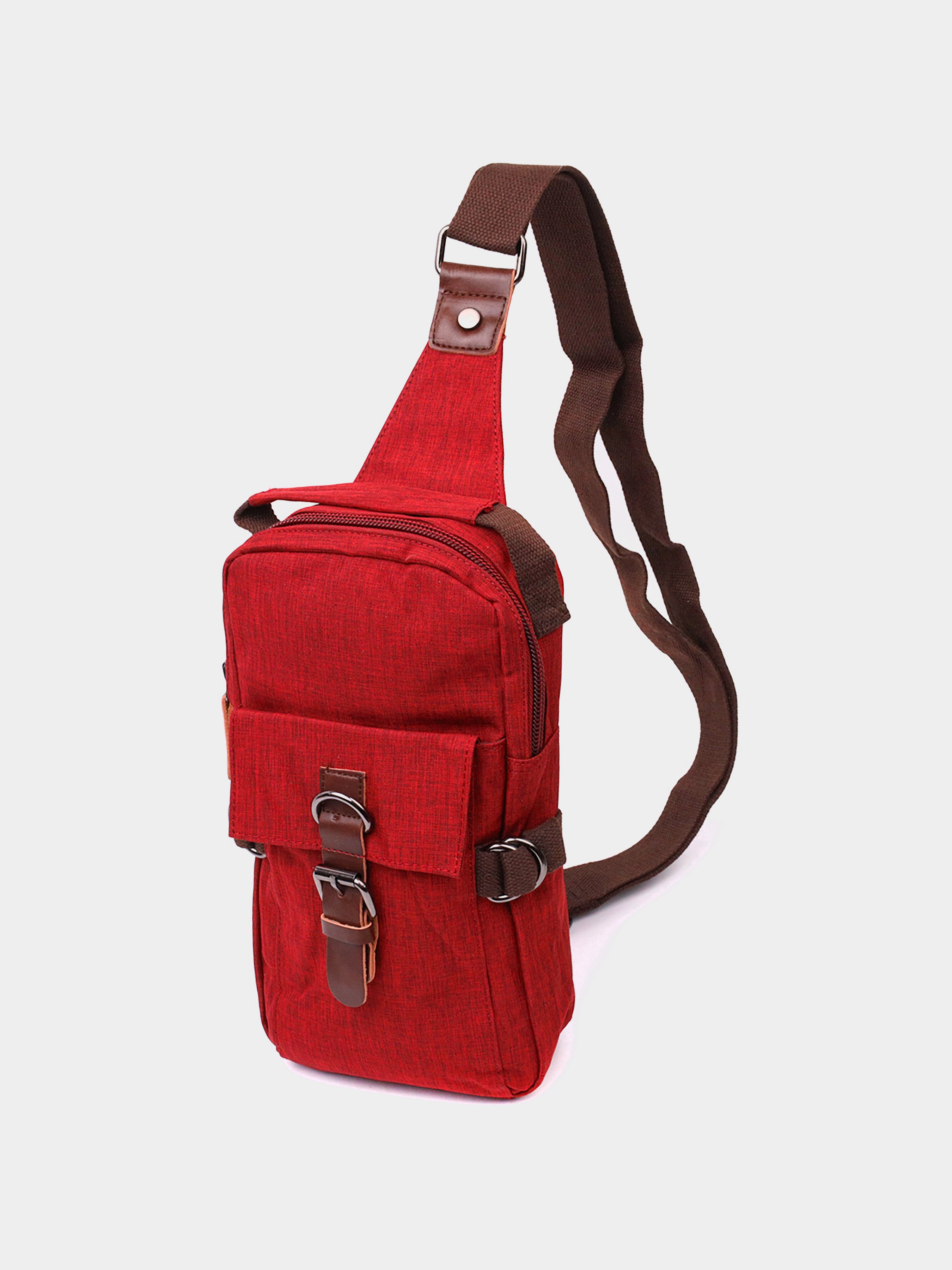 Vintage Крос-боді (bag24_22189) Чоловіче колір - Бордовий матеріал - Текстиль