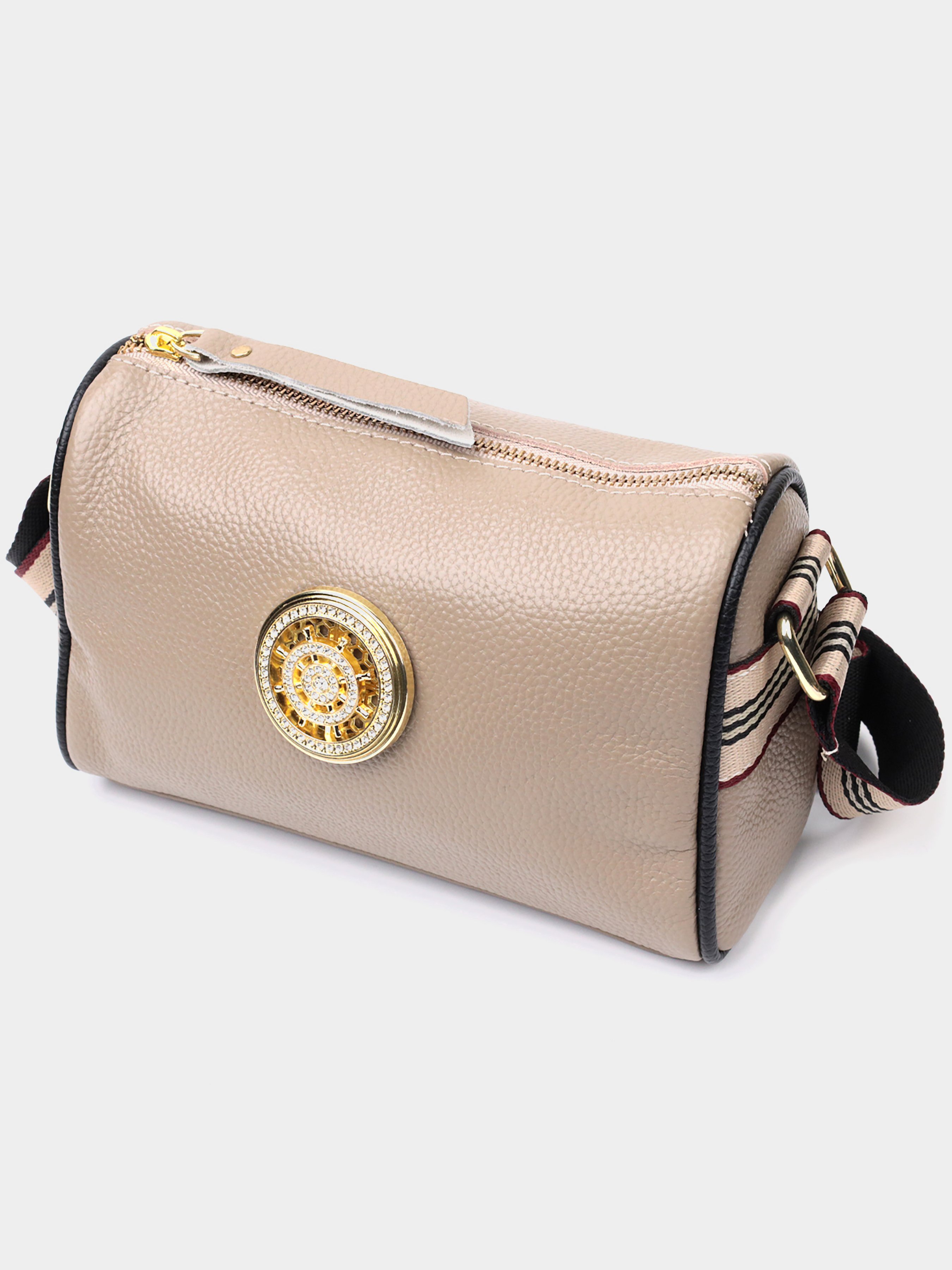 Vintage Крос-боді (bag24_22263) Жіноче колір - Бежевий матеріал - Шкіра Vintage - купити в Україні