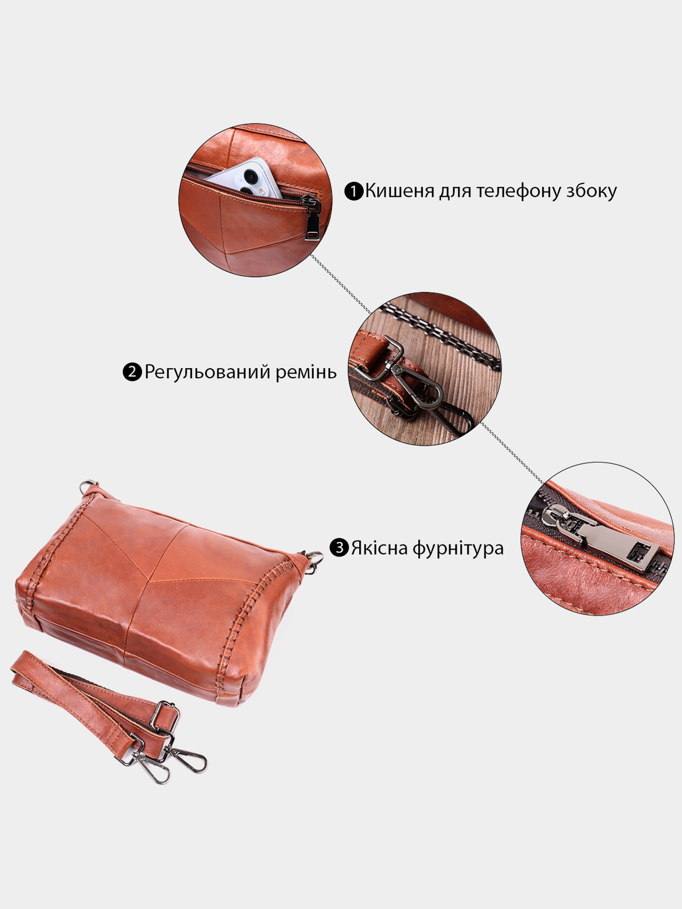 Кросс-боди Vintage модель bag24_22566 Фото