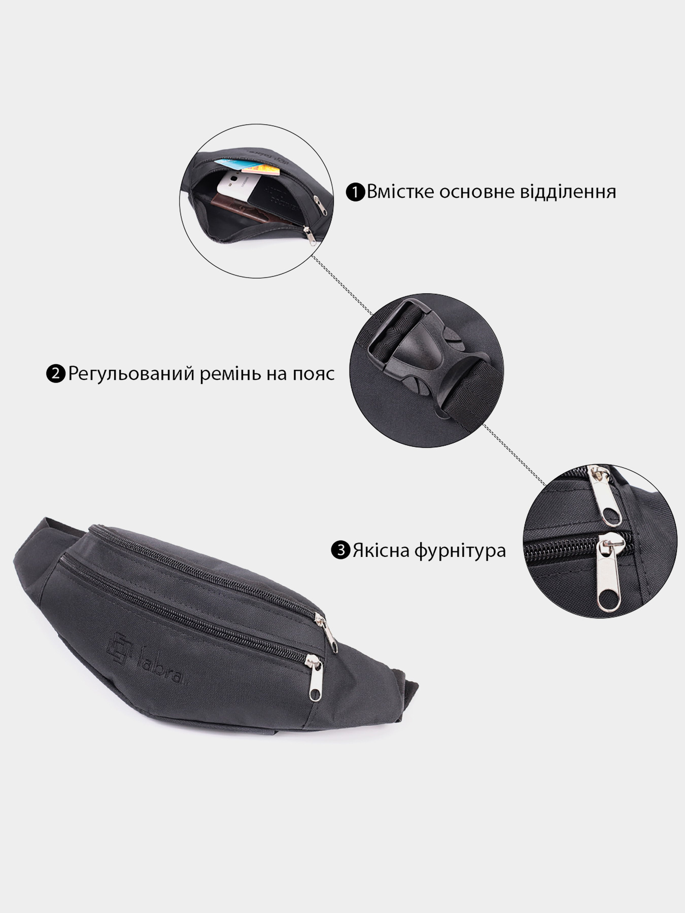 Поясная сумка Fabra модель bag24_22580 Поясная сумка Fabra модель bag24_22580 Фото