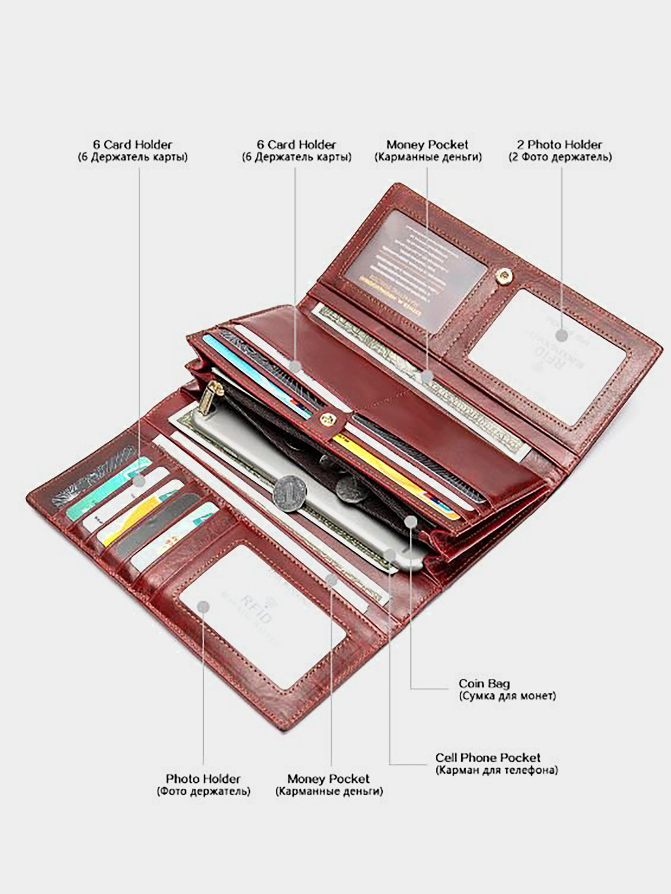 Гаманець Vintage модель bag24_14916 Фото