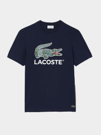 Темно-синій - Футболка Lacoste