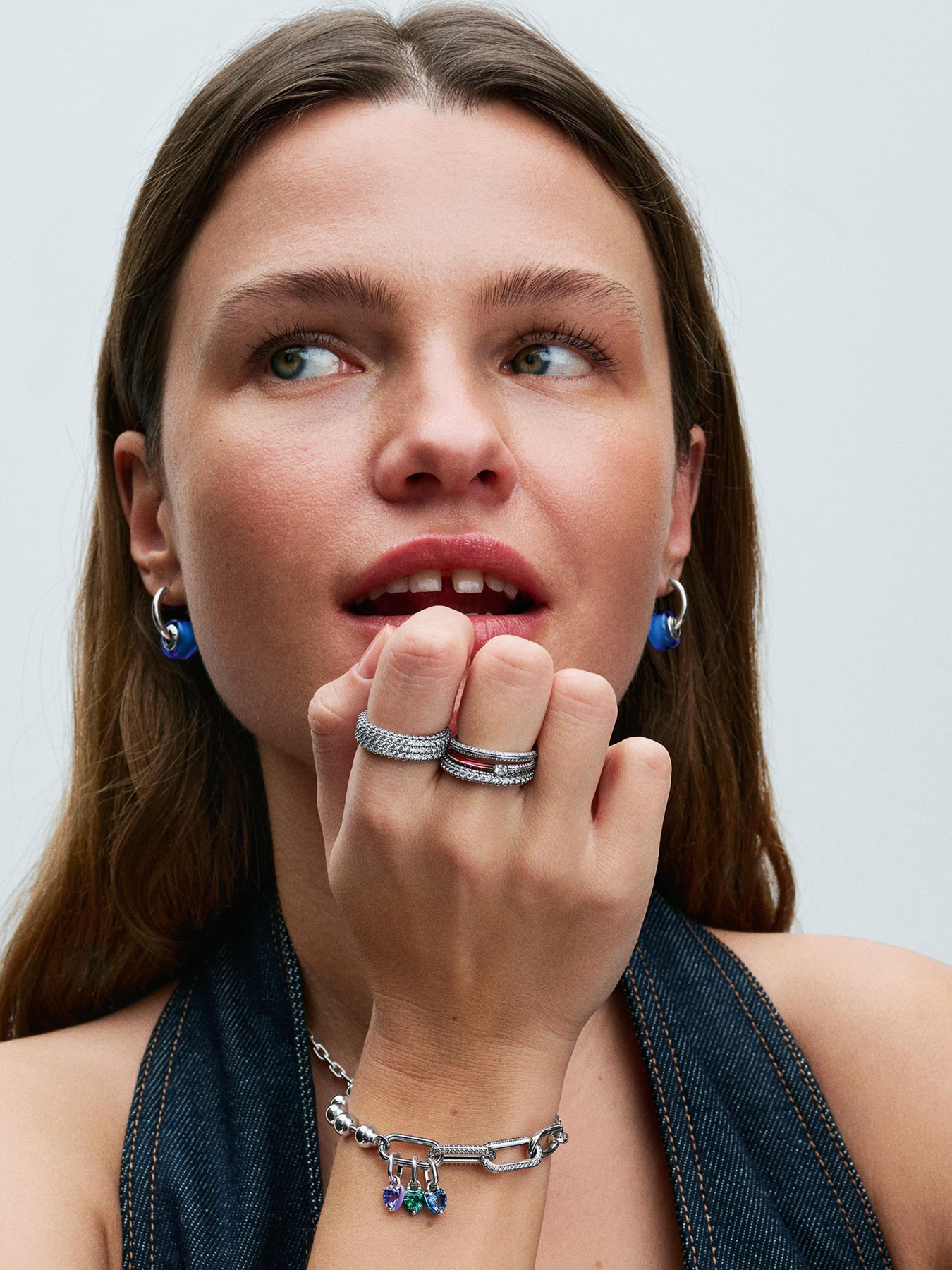 Сережки для шармів PANDORA модель 293355C00 Фото