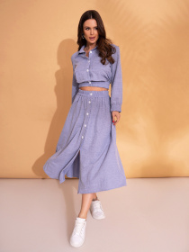 Костюм ISSA Plus модель SA-534_голубой Фото