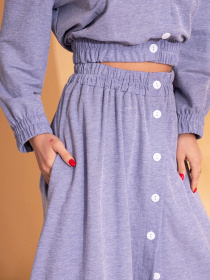 Повседневный костюм ISSA Plus модель SA-534_голубой Повседневный костюм ISSA Plus модель SA-534_голубой Фото