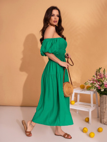 Платье миди ISSA Plus модель SA-533_зеленый Фото