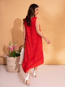 Сарафан ISSA Plus модель 10800A_красный Фото